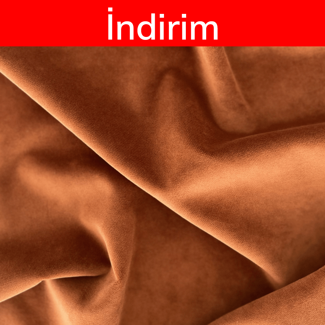 Kumaş: Dokuma Kadife - Renk: Bakır