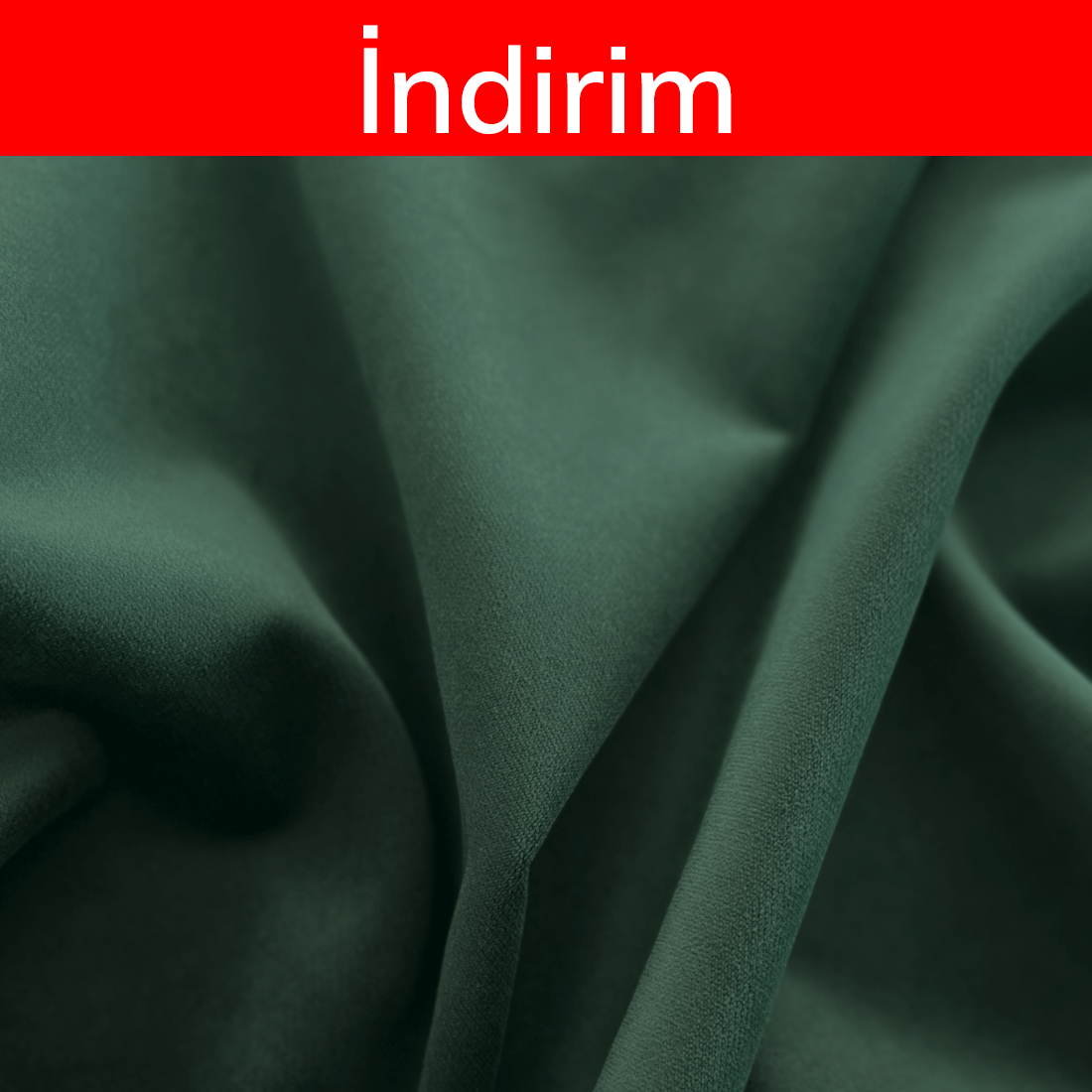 Kumaş: Dokuma Kadife - Renk: Çam Yeşili