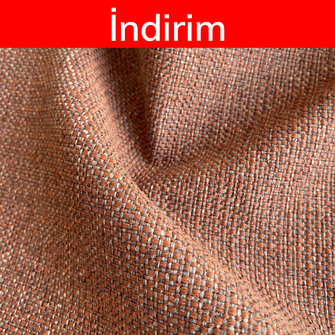 Kumaş: Keten - Renk: Yanık Turuncu
