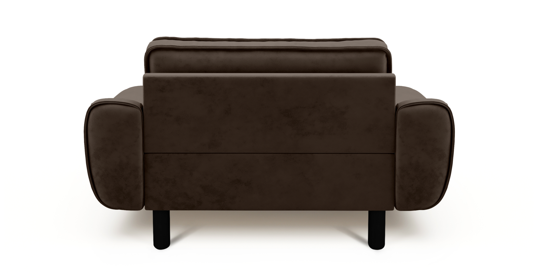 Klem Loveseat Silindir Ahşap Ayak - Dokuma Kadife