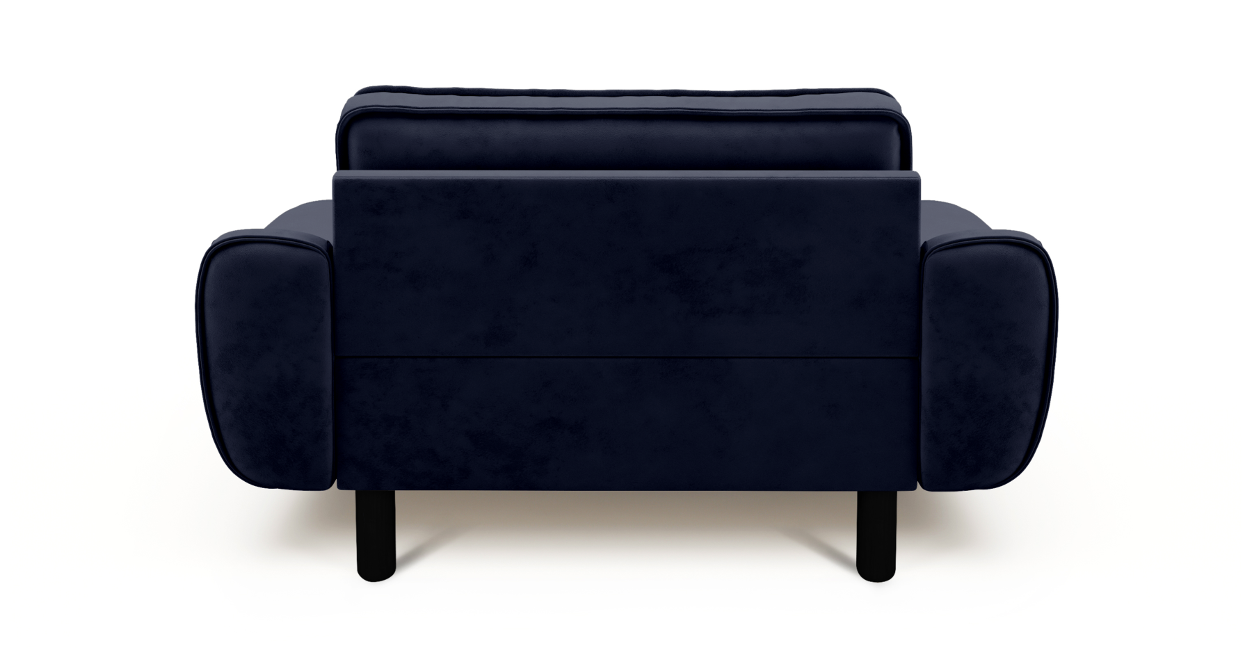 Klem Loveseat Silindir Ahşap Ayak - Dokuma Kadife