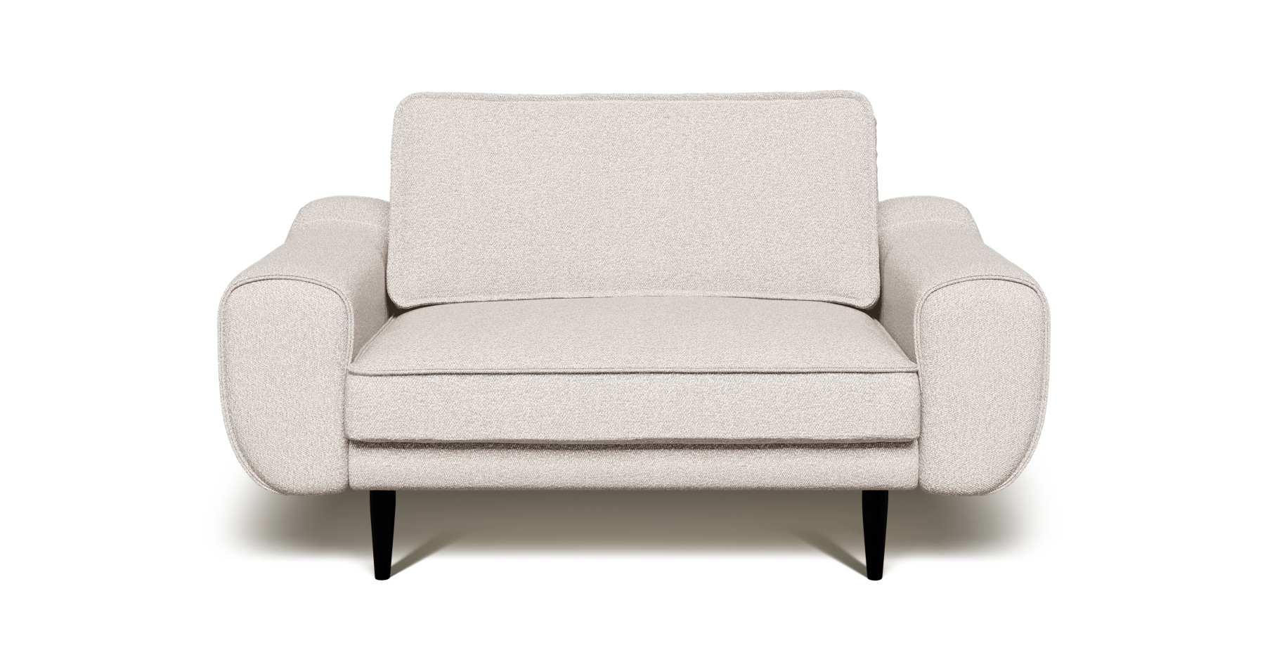 Klem Loveseat Ahşap Ayak - Bukle