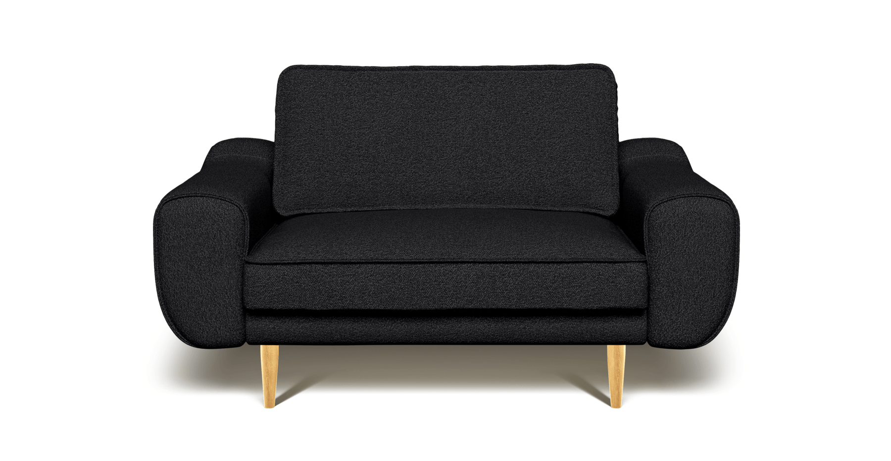 Klem Loveseat Ahşap Ayak - Bukle