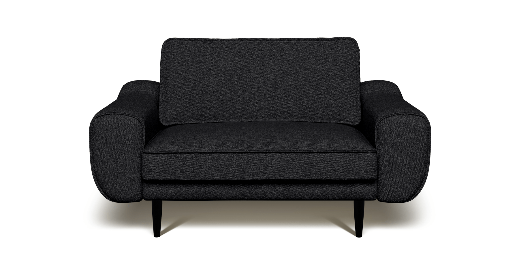 Klem Loveseat Ahşap Ayak - Bukle