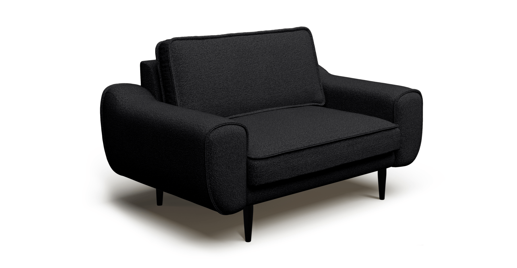 Klem Loveseat Ahşap Ayak - Bukle