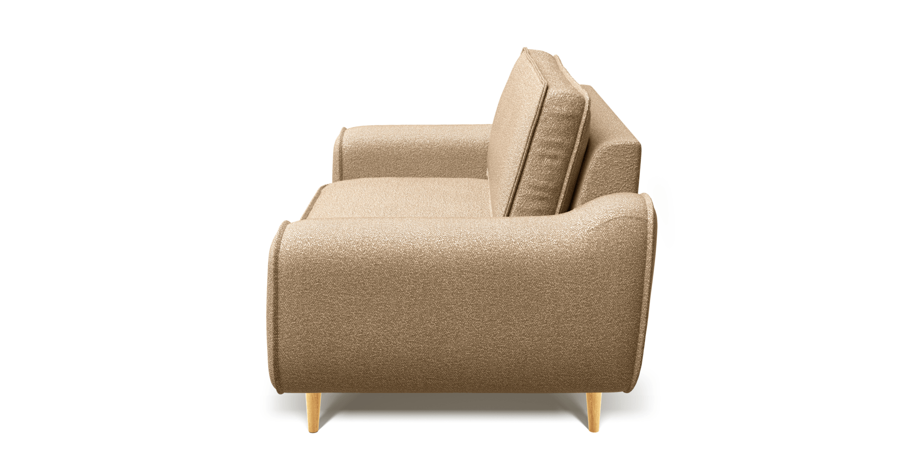 Klem Loveseat Ahşap Ayak - Bukle