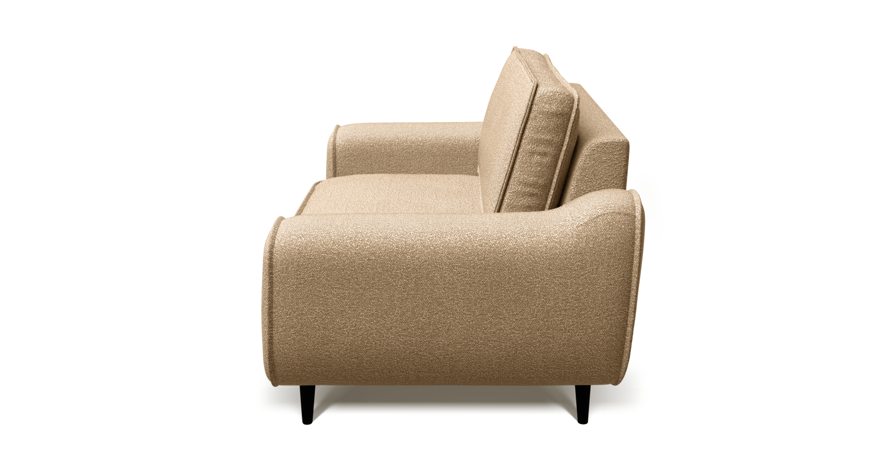 Klem Loveseat Ahşap Ayak - Bukle