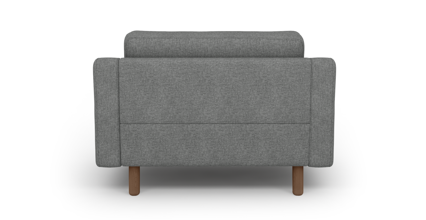 Modsy Loveseat Silindir Ahşap Ayak - Keten