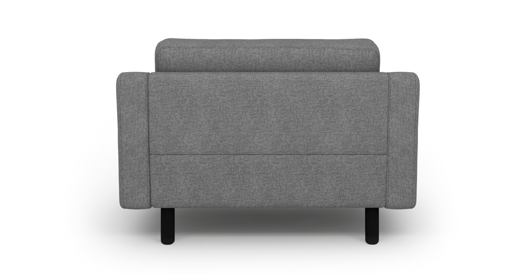 Modsy Loveseat Silindir Ahşap Ayak - Keten