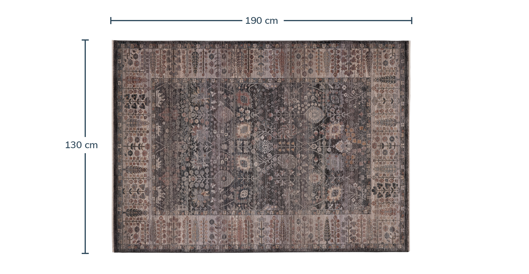 Siena Vintage Desenli Halı - 130 x 190