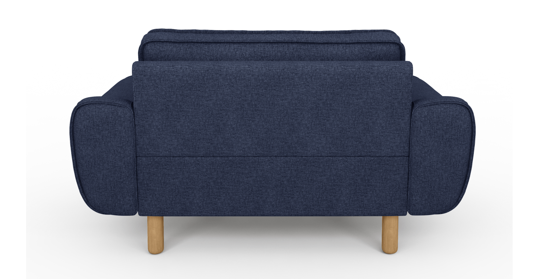 Klem Loveseat Silindir Ahşap Ayak - Keten