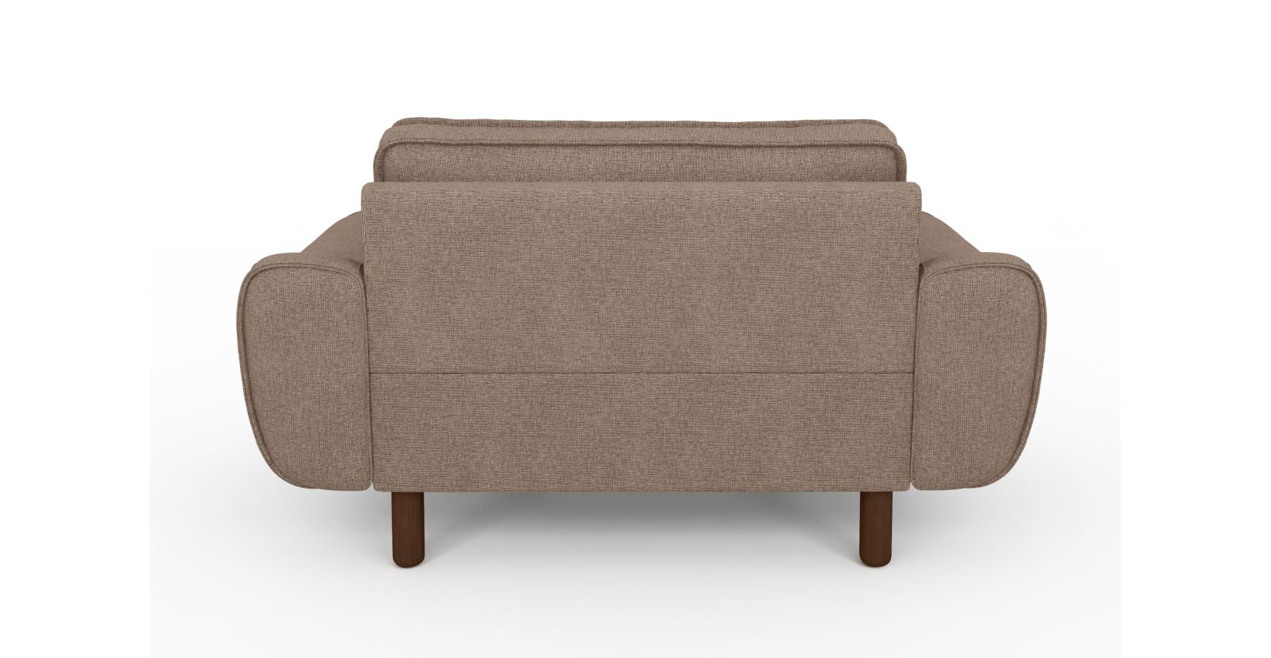Klem Loveseat Silindir Ahşap Ayak - Keten