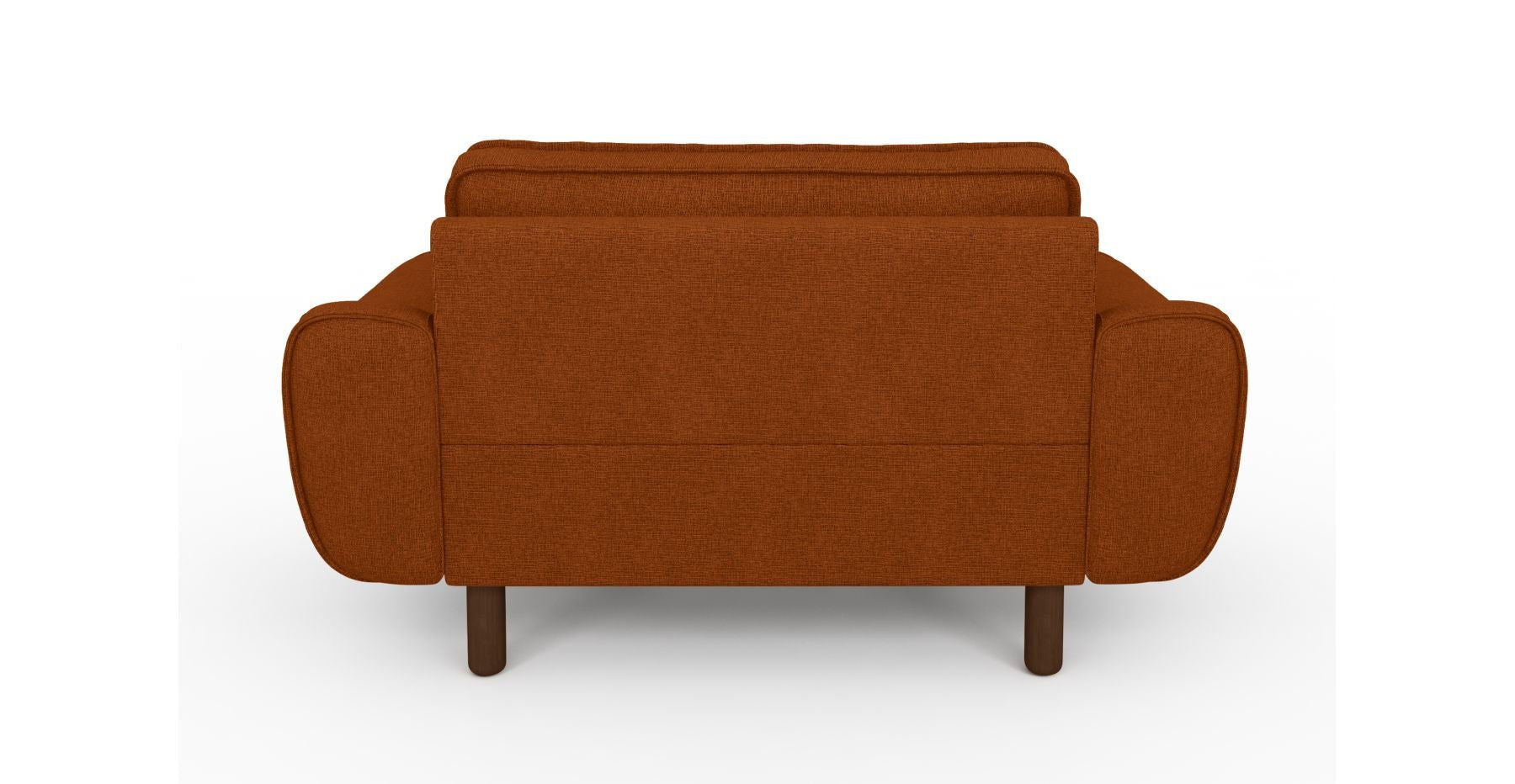 Klem Loveseat Silindir Ahşap Ayak - Keten