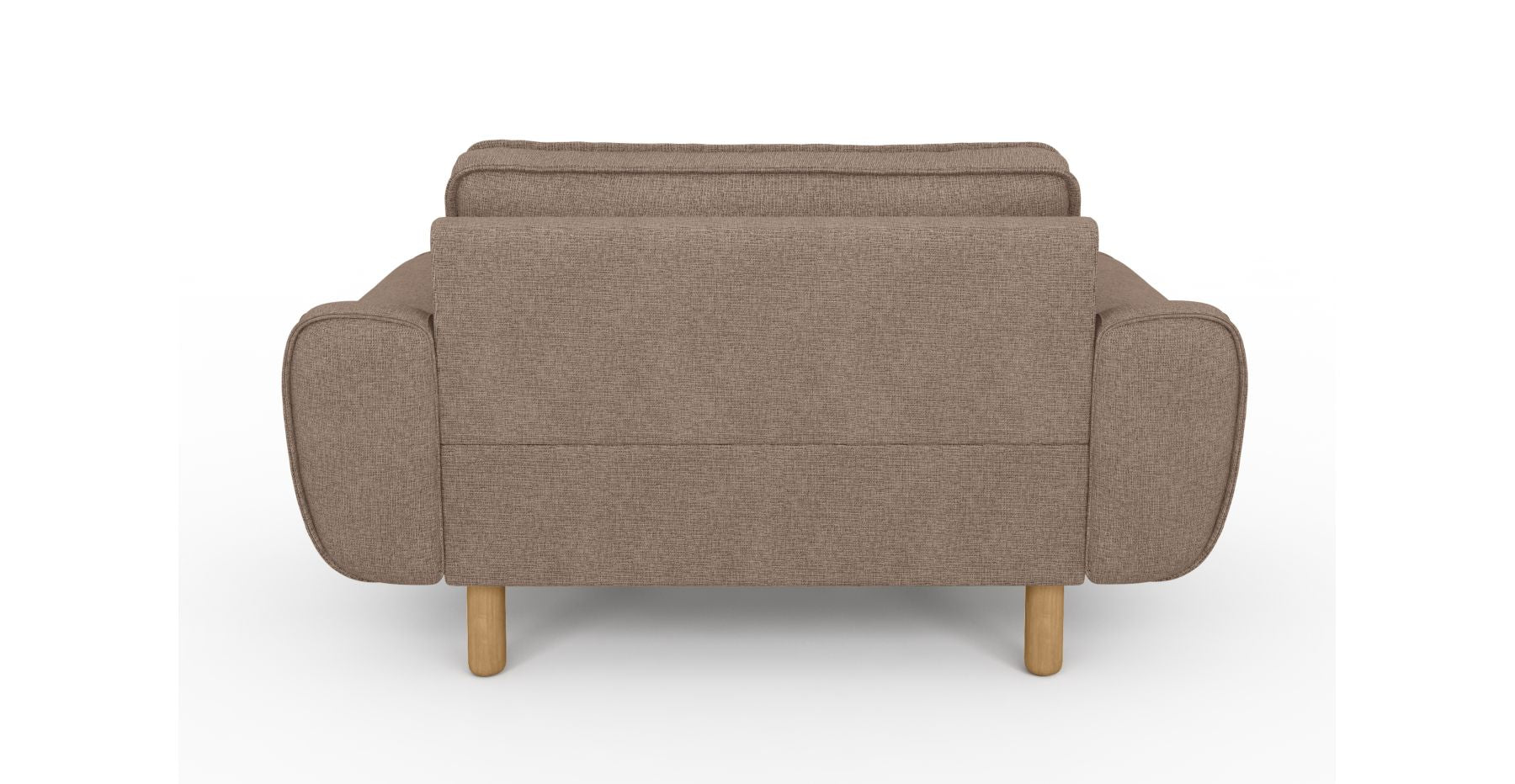 Klem Loveseat Silindir Ahşap Ayak - Keten