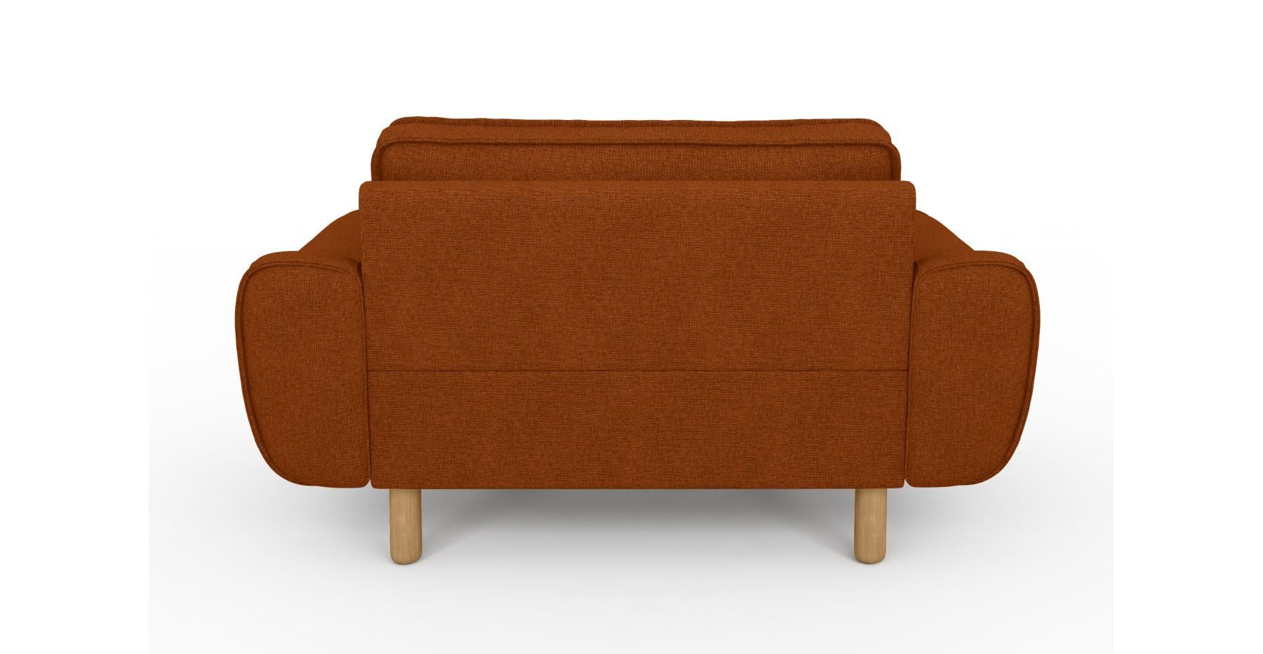Klem Loveseat Silindir Ahşap Ayak - Keten