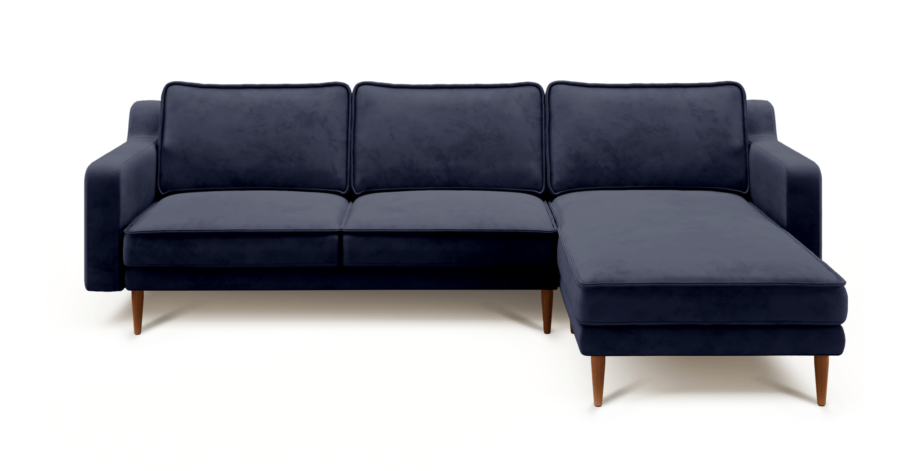 Klem Slim 266 x 171 Köşe Ahşap Ayak - Dokuma Kadife