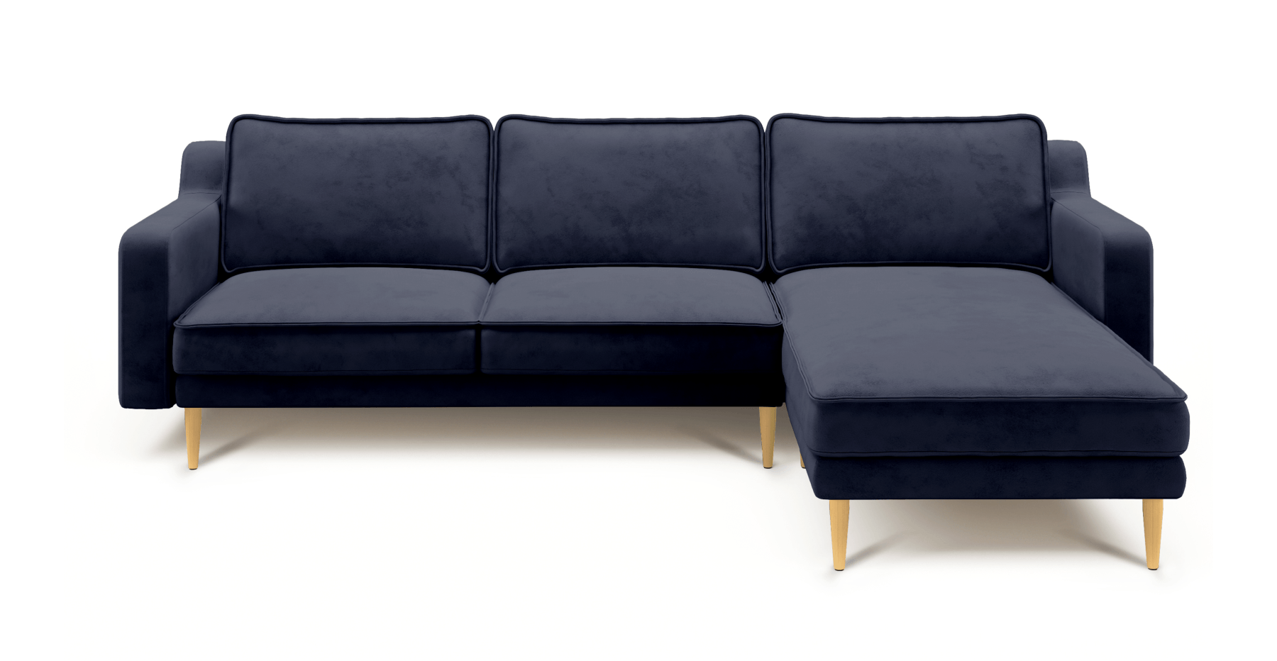 Klem Slim 266 x 171 Köşe Ahşap Ayak - Dokuma Kadife