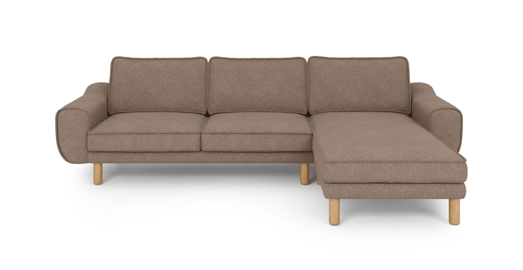 Klem 280 x 171 Köşe Silindir Ahşap Ayak - Keten