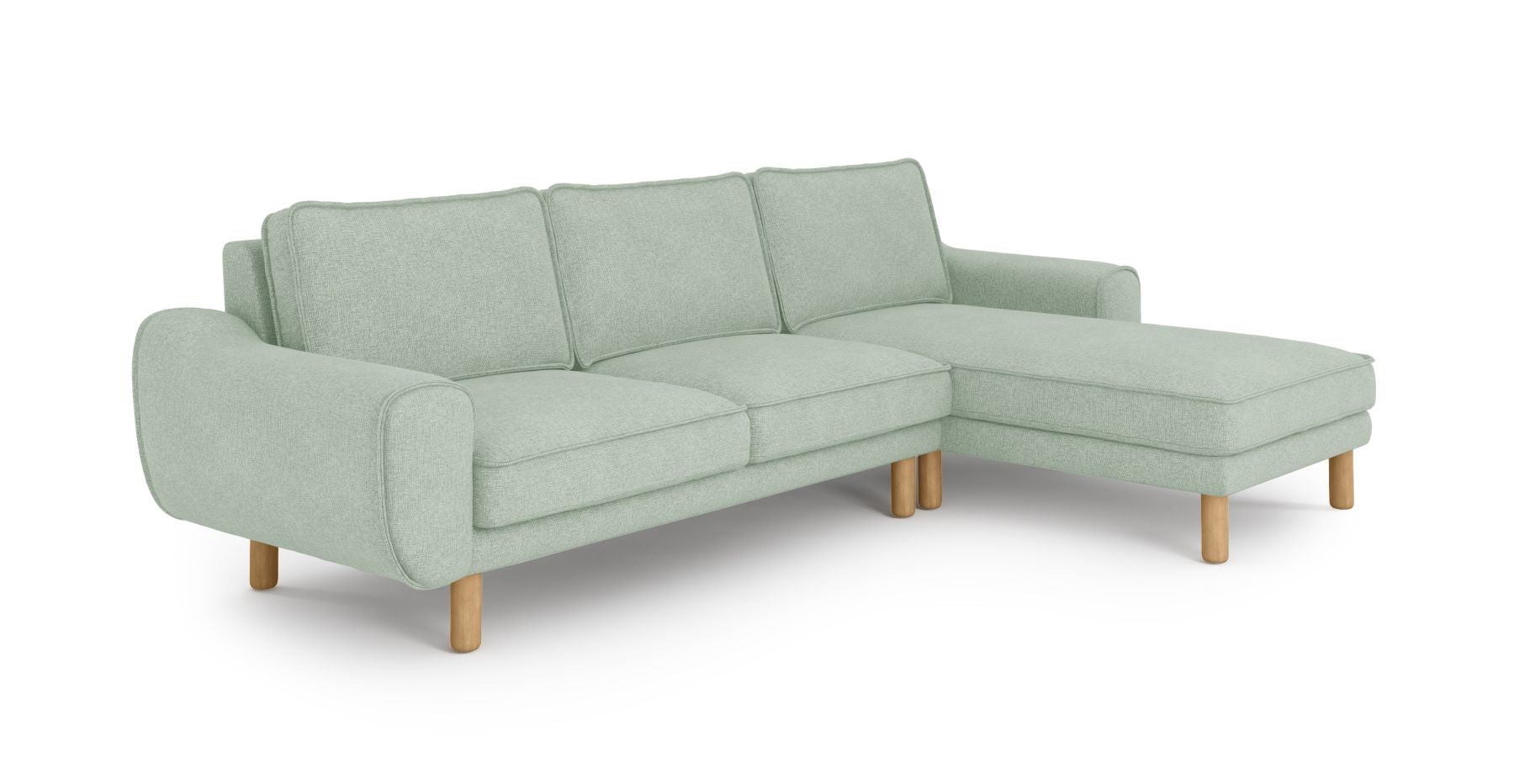 Klem 280 x 171 Köşe Silindir Ahşap Ayak - Keten
