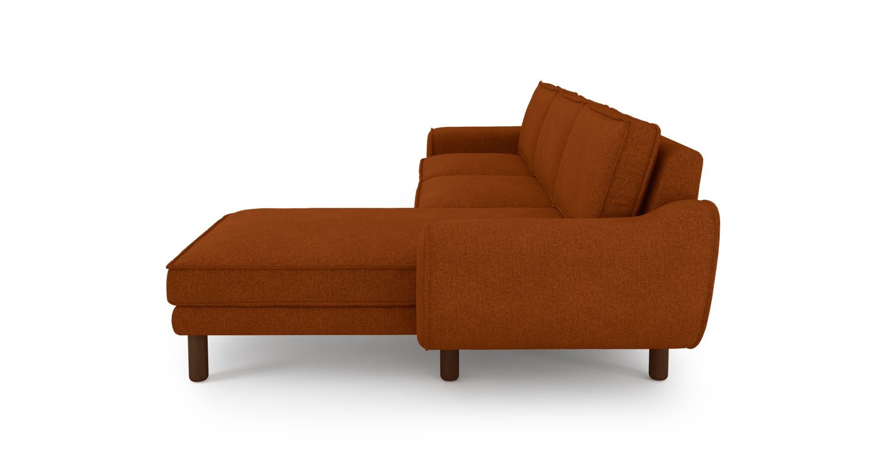 Klem 280 x 171 Köşe Silindir Ahşap Ayak - Keten