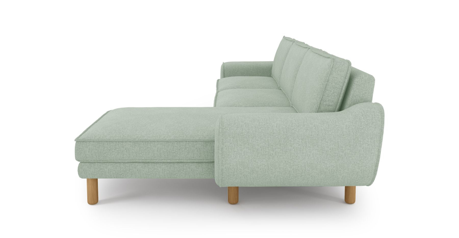 Klem 280 x 171 Köşe Silindir Ahşap Ayak - Keten