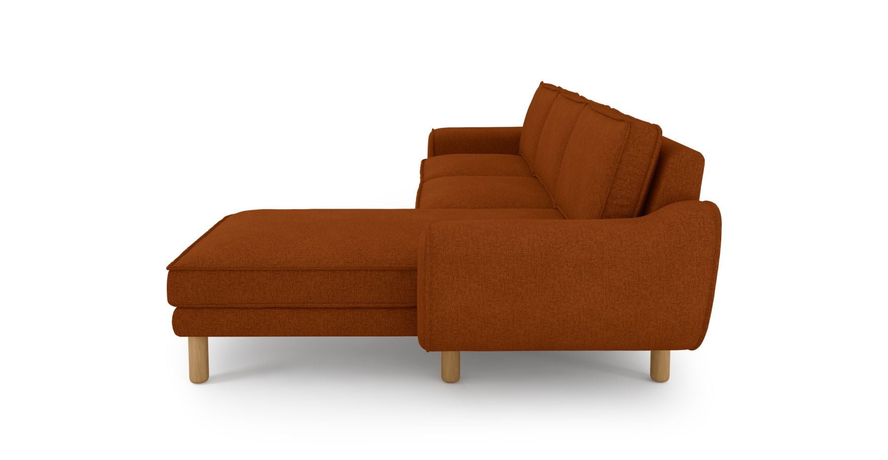 Klem 280 x 171 Köşe Silindir Ahşap Ayak - Keten