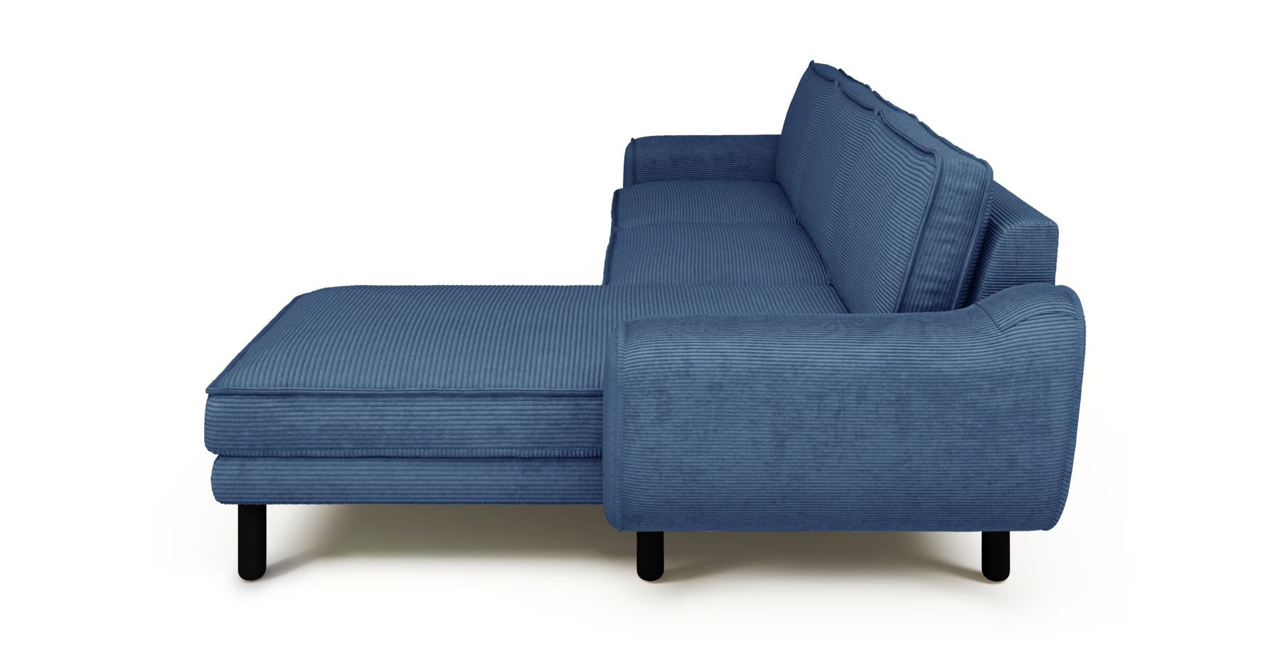 Klem 280 x 171 Köşe Silindir Ahşap Ayak - Fitilli Kadife