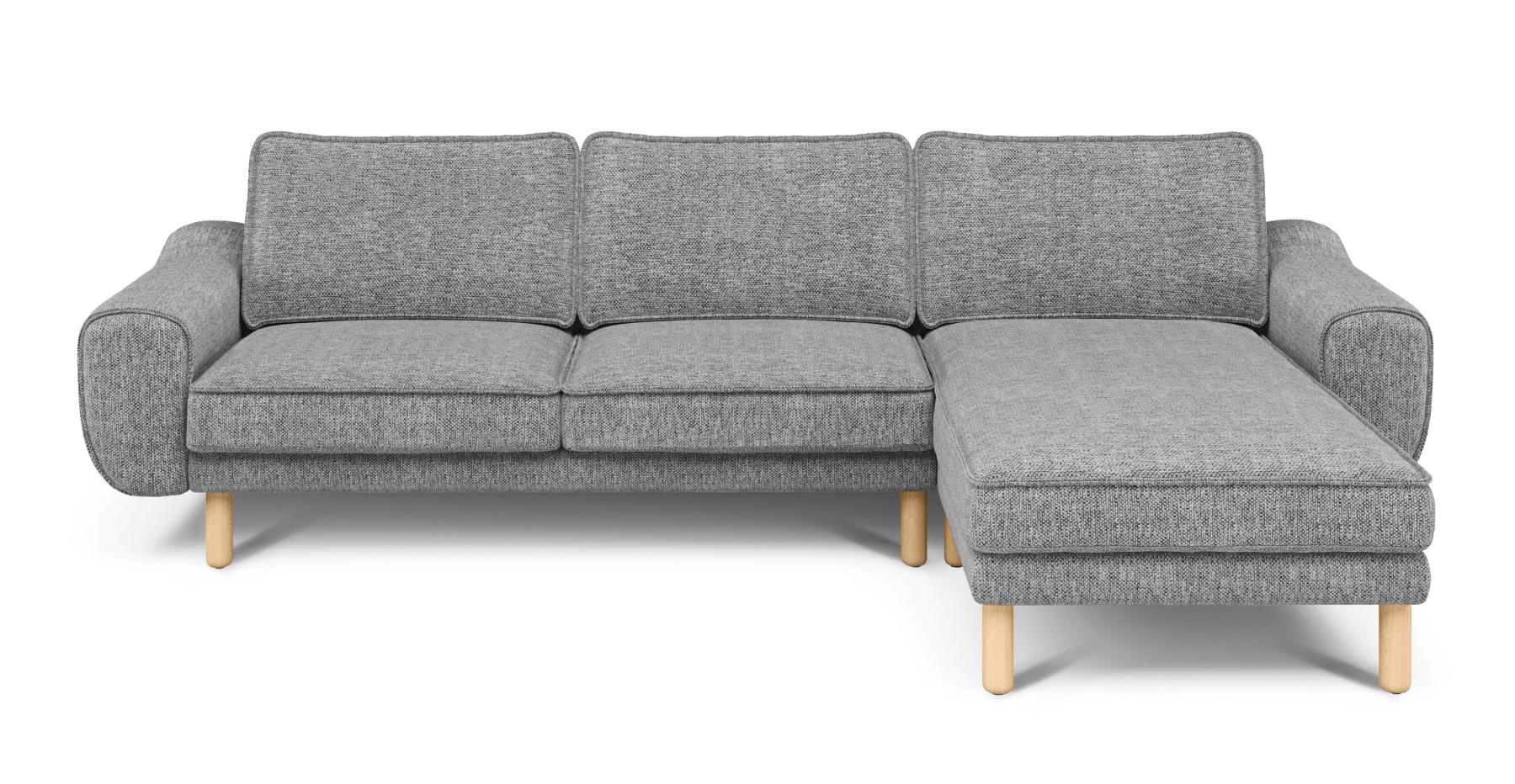 Klem 280 x 171 Köşe Silindir Ahşap Ayak - Doğal Doku