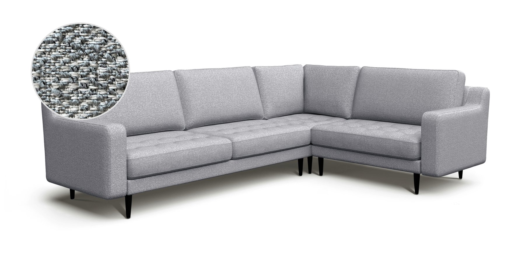 Modsy 203 x 283 Köşe Ahşap Ayak - Bukle