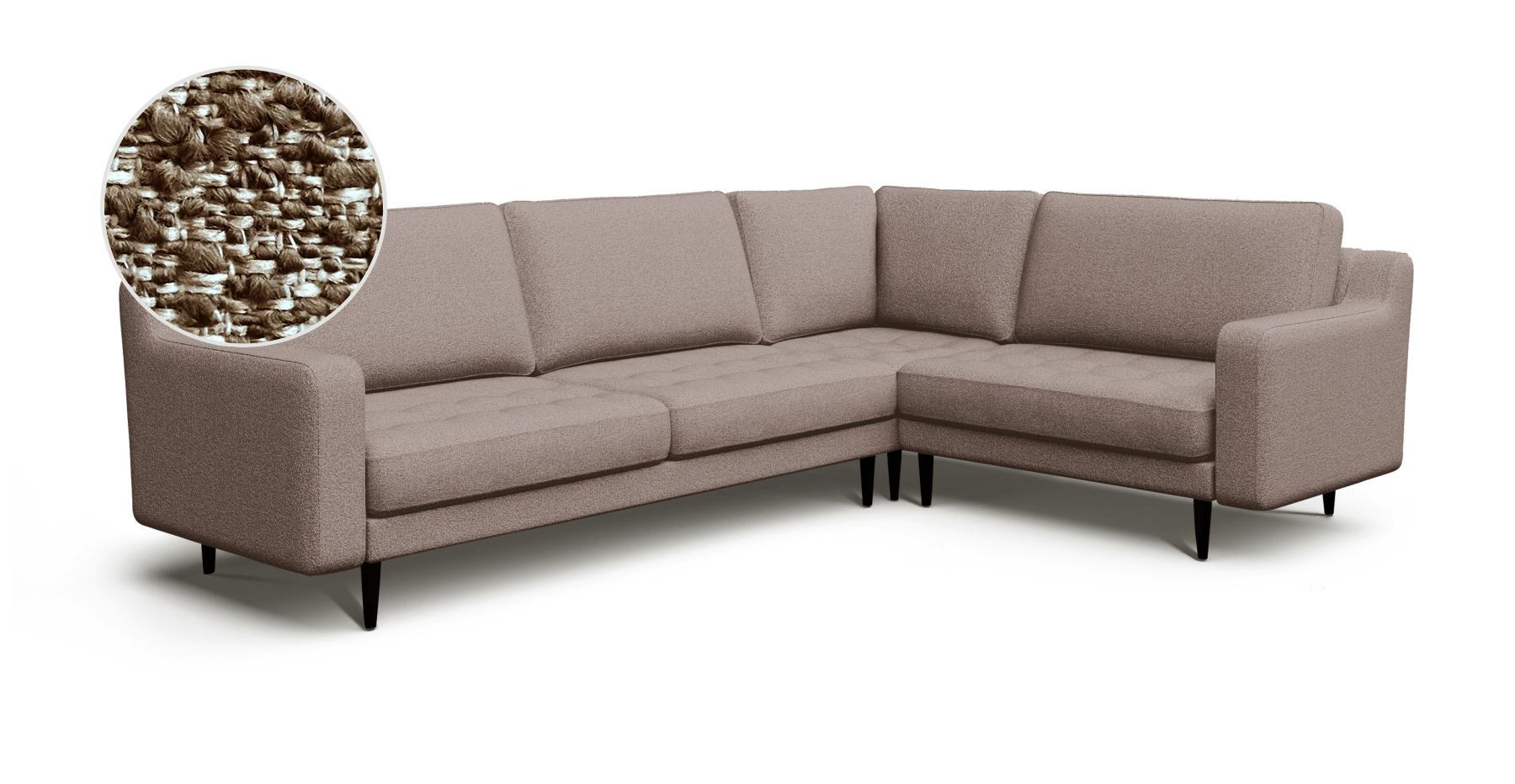 Modsy 203 x 283 Köşe Ahşap Ayak - Bukle