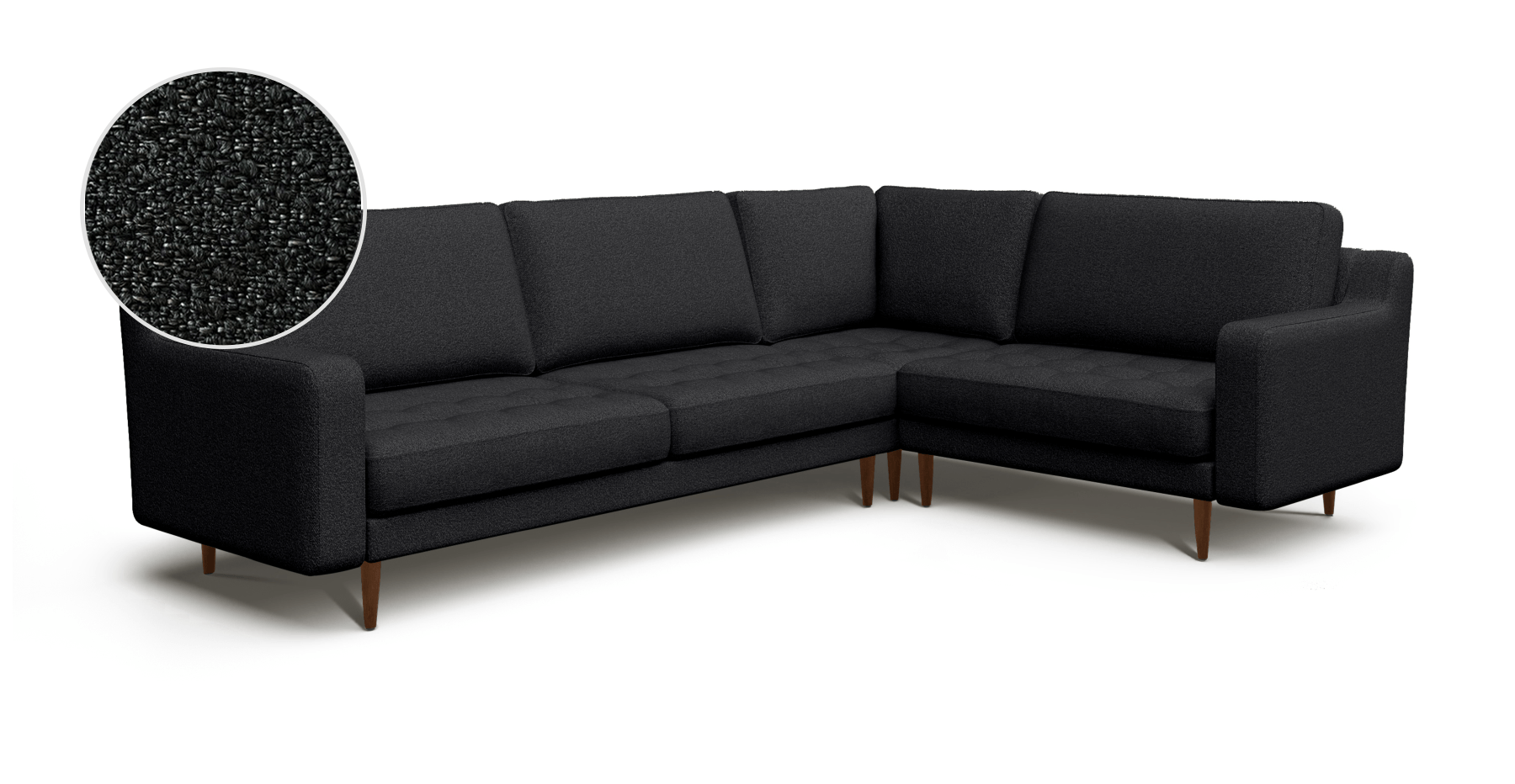 Modsy 203 x 283 Köşe Ahşap Ayak - Bukle