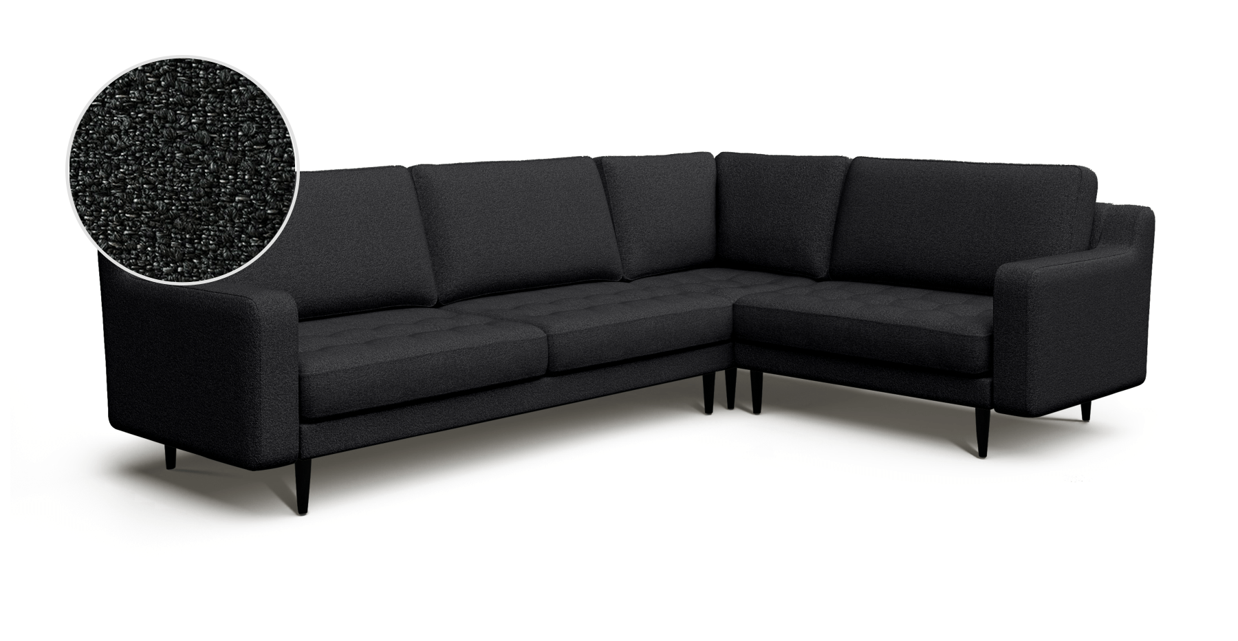 Modsy 203 x 283 Köşe Ahşap Ayak - Bukle