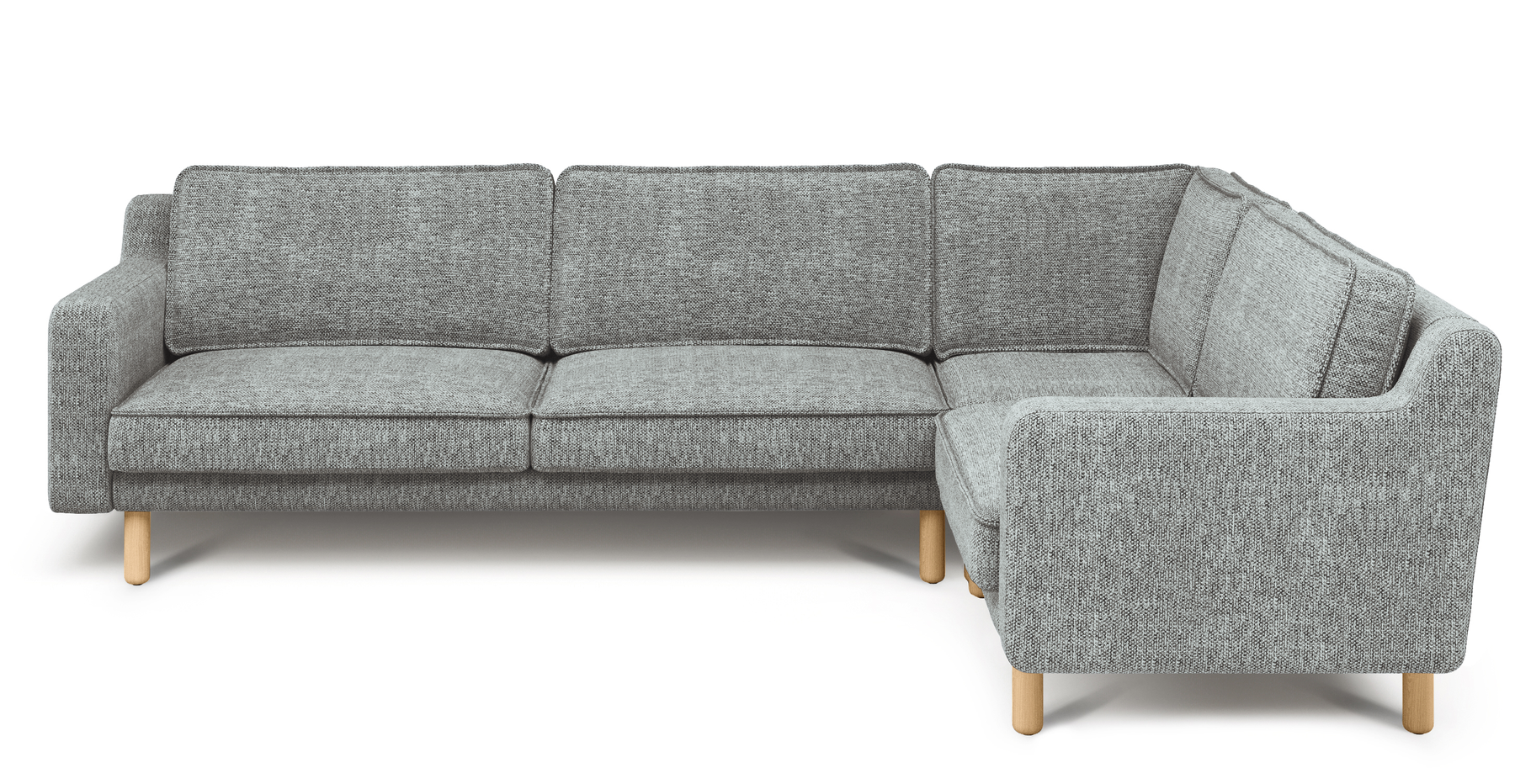 Klem Slim 283 x 203 Köşe Silindir Ahşap Ayak - Doğal Doku