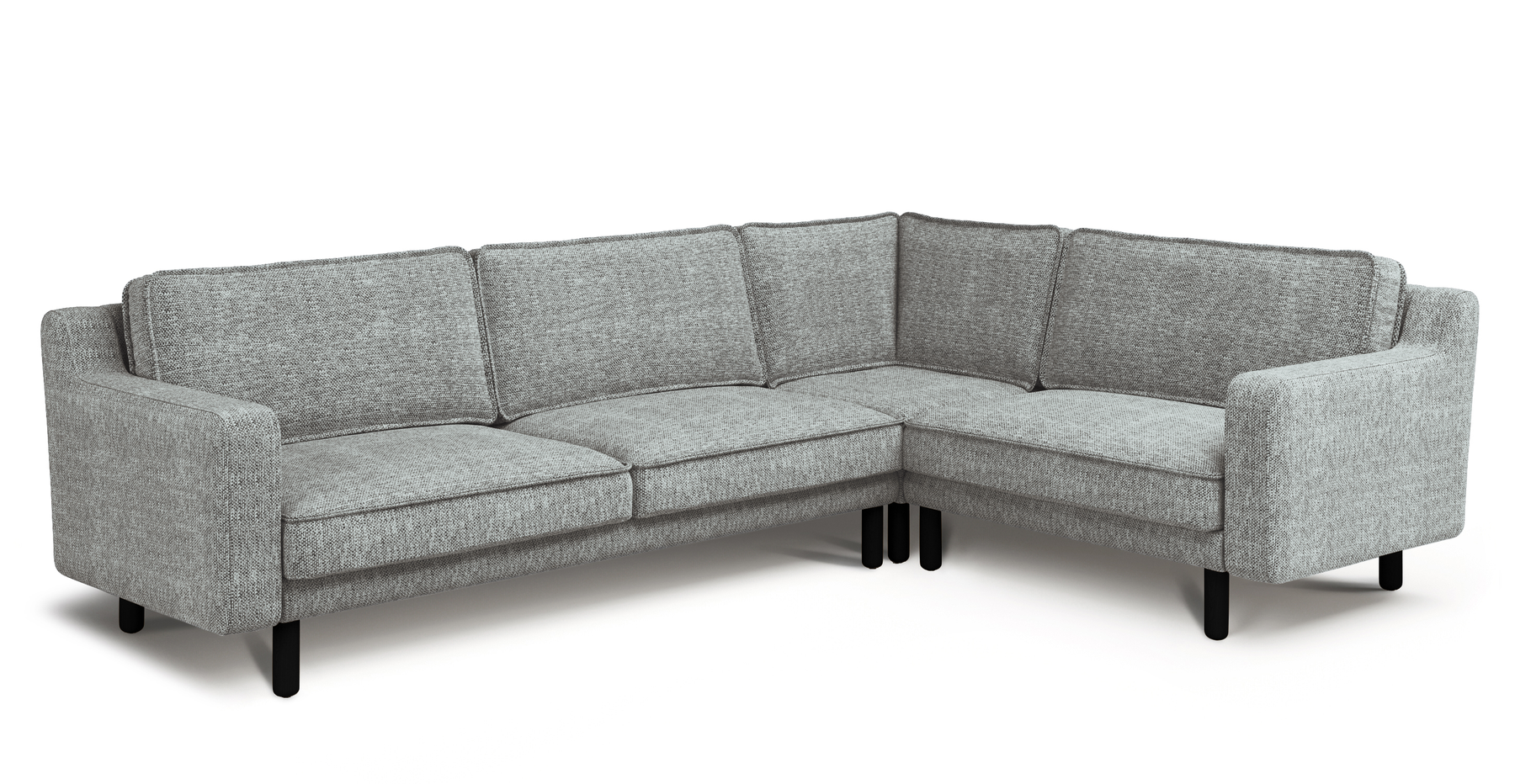 Klem Slim 283 x 203 Köşe Silindir Ahşap Ayak - Doğal Doku