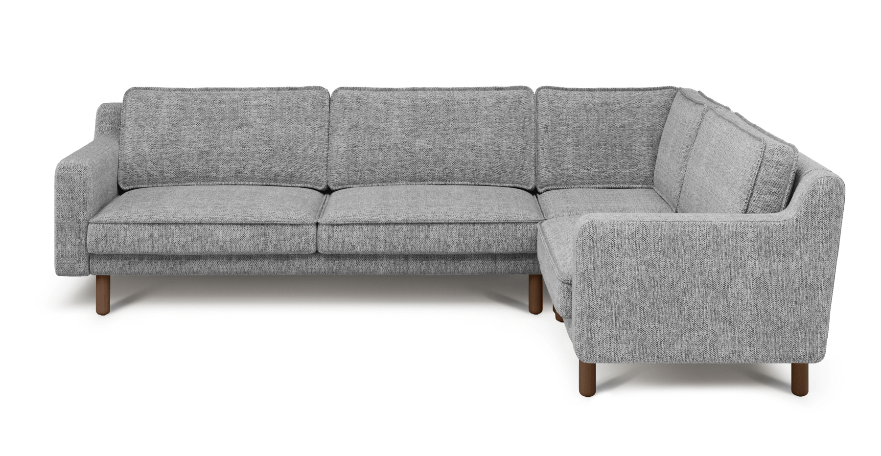 Klem Slim 283 x 203 Köşe Silindir Ahşap Ayak - Doğal Doku