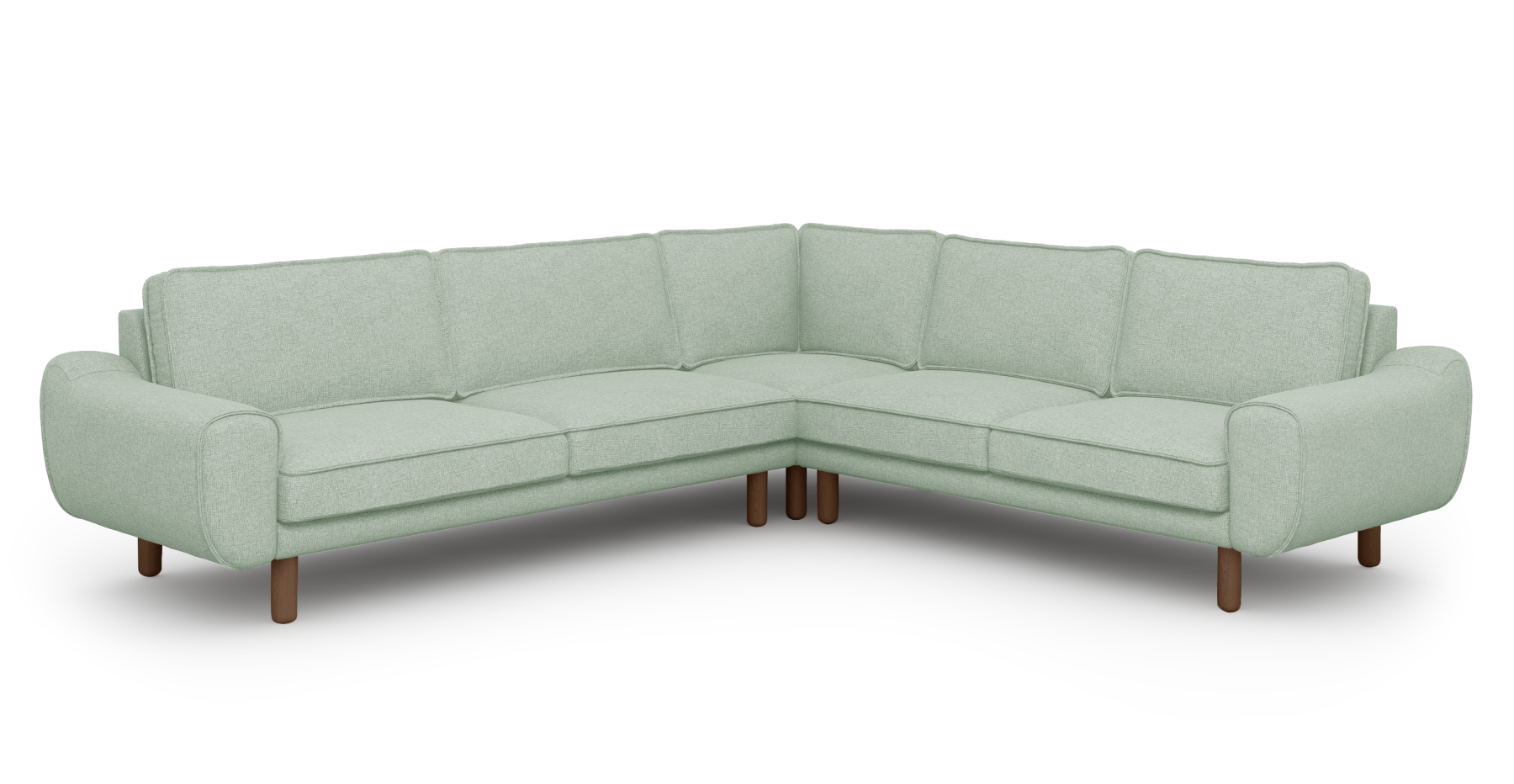 Klem 290 x 264 Köşe Silindir Ahşap Ayak - Keten