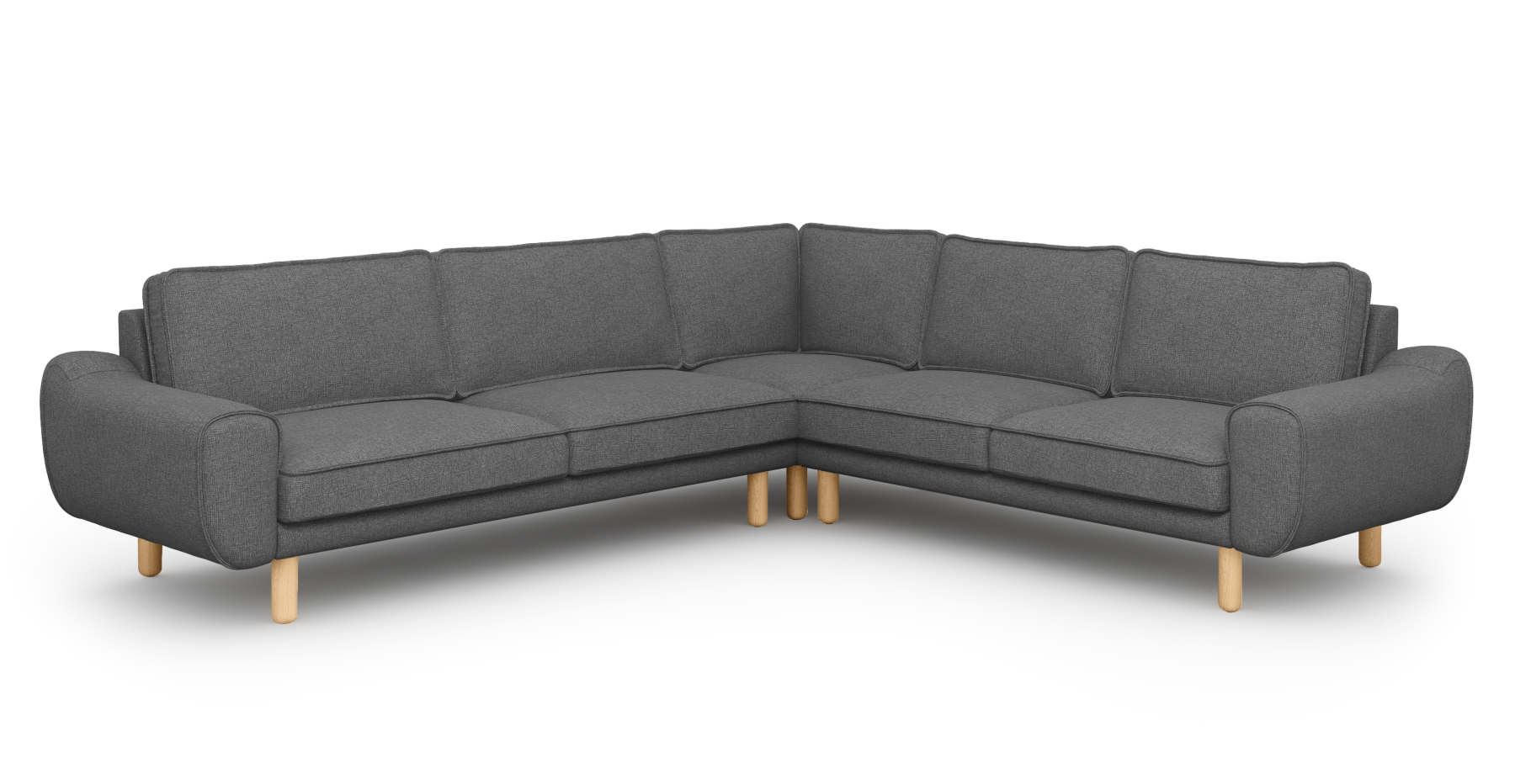 Klem 290 x 264 Köşe Silindir Ahşap Ayak - Keten