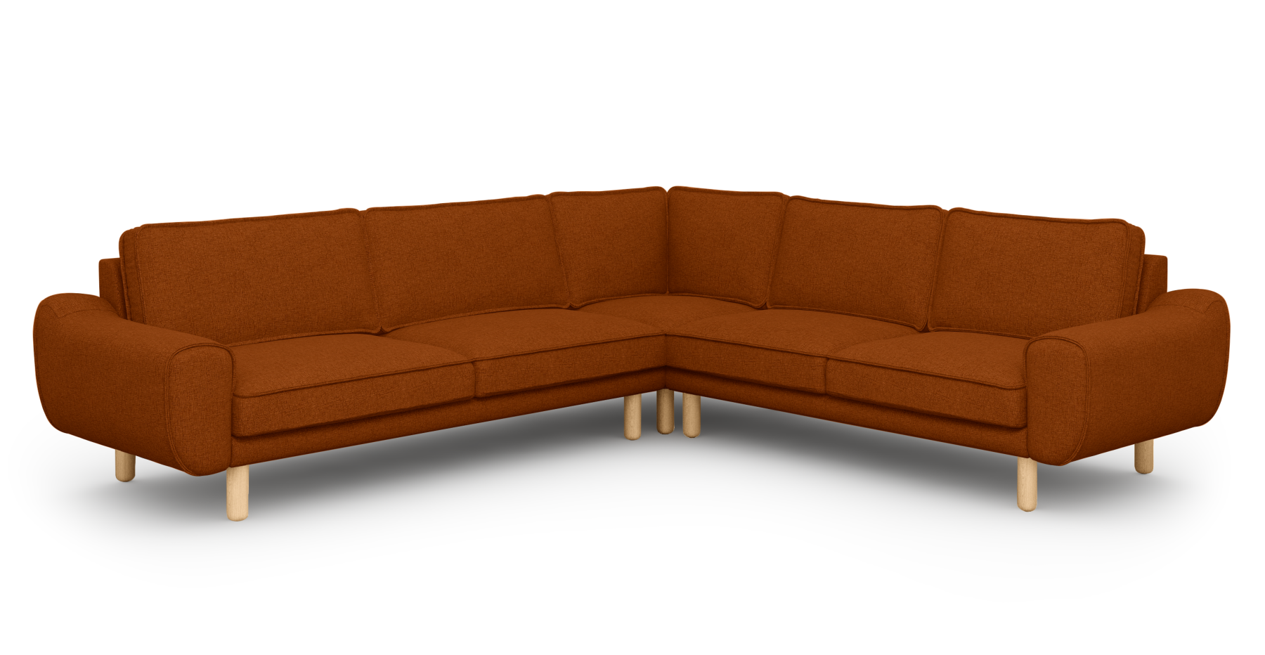 Klem 290 x 264 Köşe Silindir Ahşap Ayak - Keten