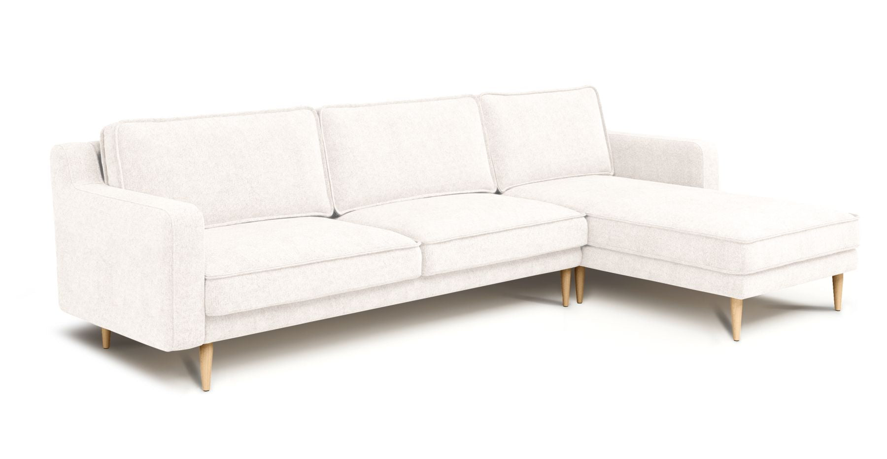 Klem Slim 292 x 171 Köşe Ahşap Ayak - Dokulu Şönil