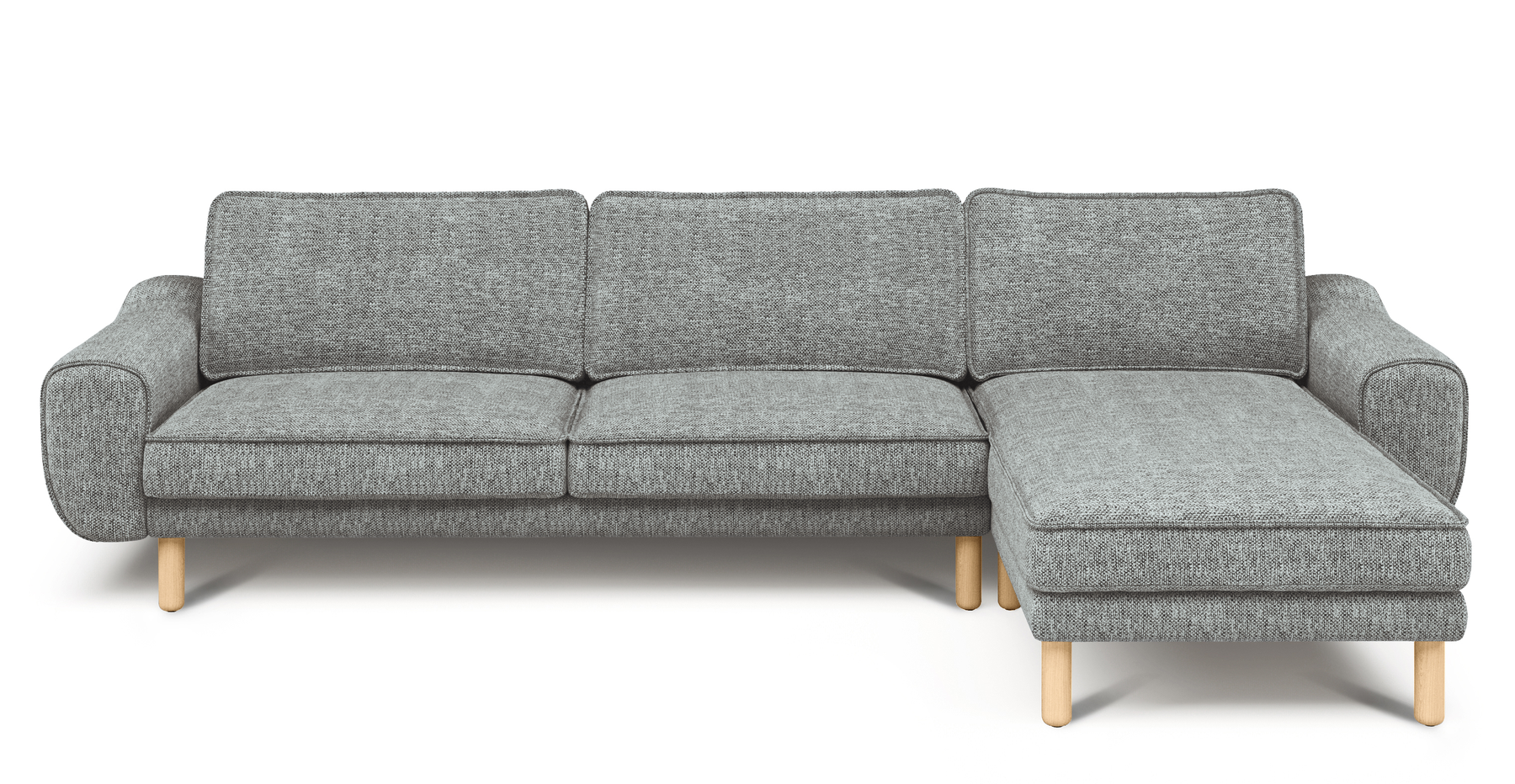Klem 306 x 171 Köşe Silindir Ahşap Ayak - Doğal Doku