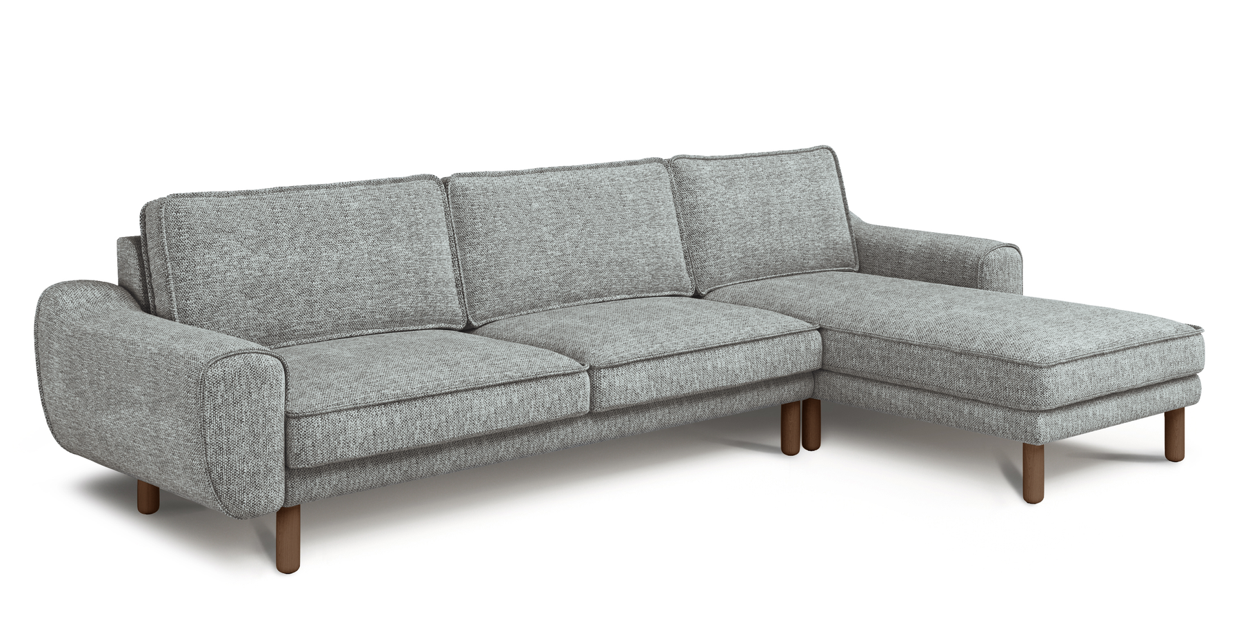 Klem 306 x 171 Köşe Silindir Ahşap Ayak - Doğal Doku