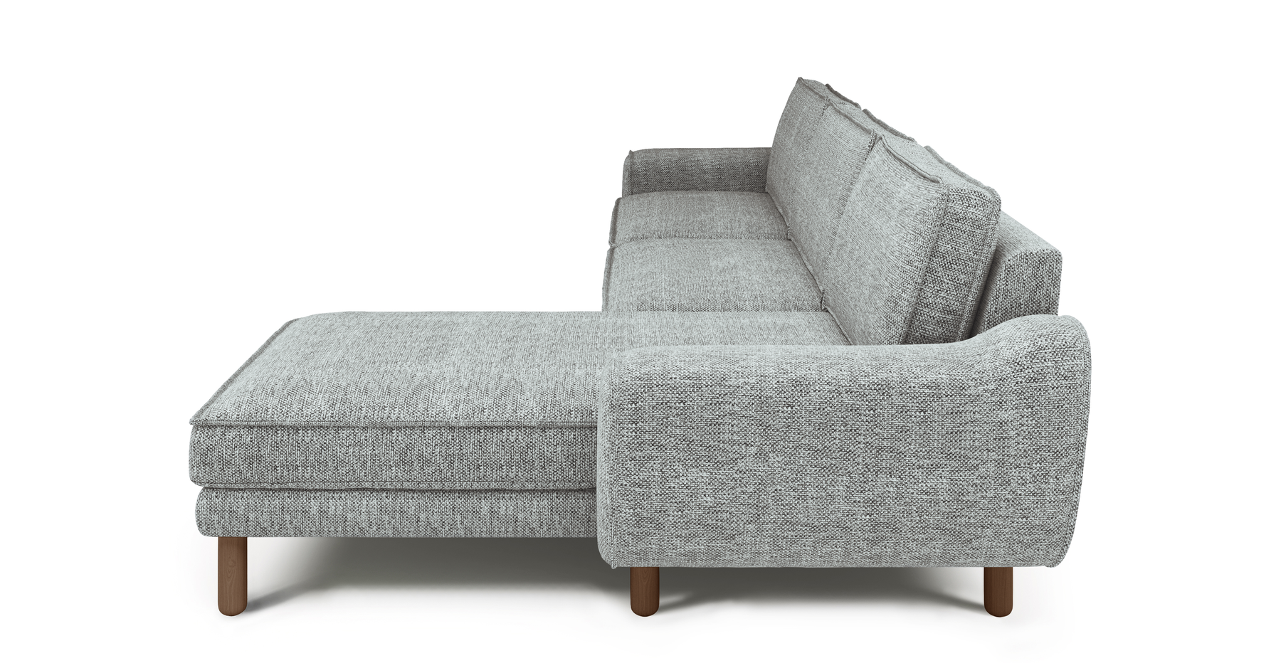 Klem 306 x 171 Köşe Silindir Ahşap Ayak - Doğal Doku