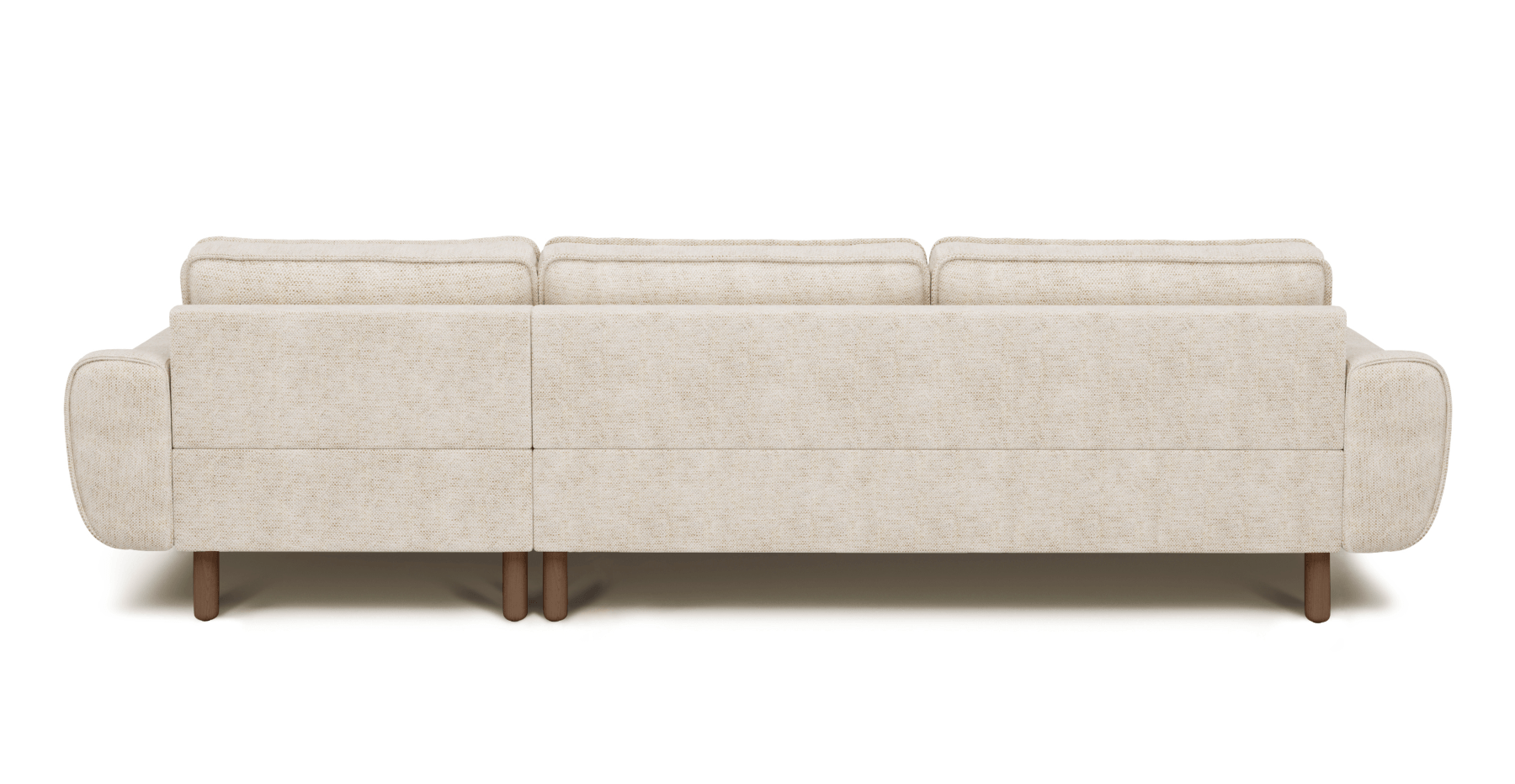 Klem 306 x 171 Köşe Silindir Ahşap Ayak - Doğal Doku