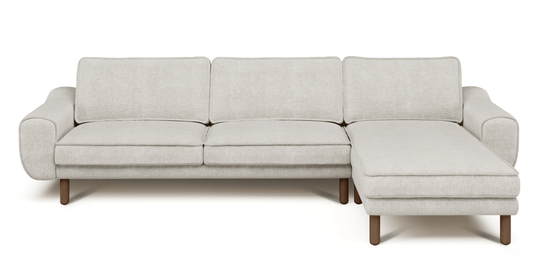 Klem 306 x 171 Köşe Silindir Ahşap Ayak - Doğal Doku
