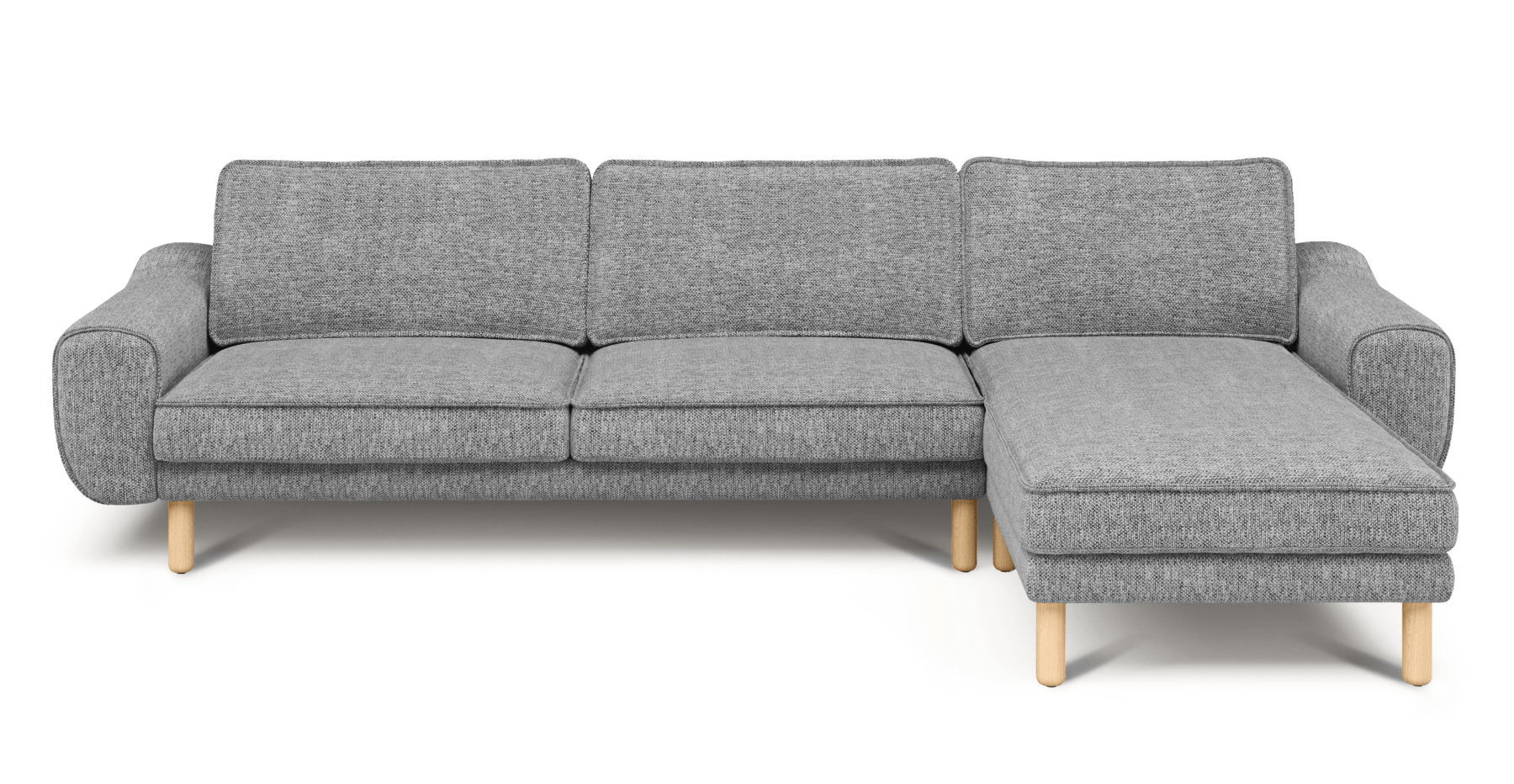 Klem 306 x 171 Köşe Silindir Ahşap Ayak - Doğal Doku