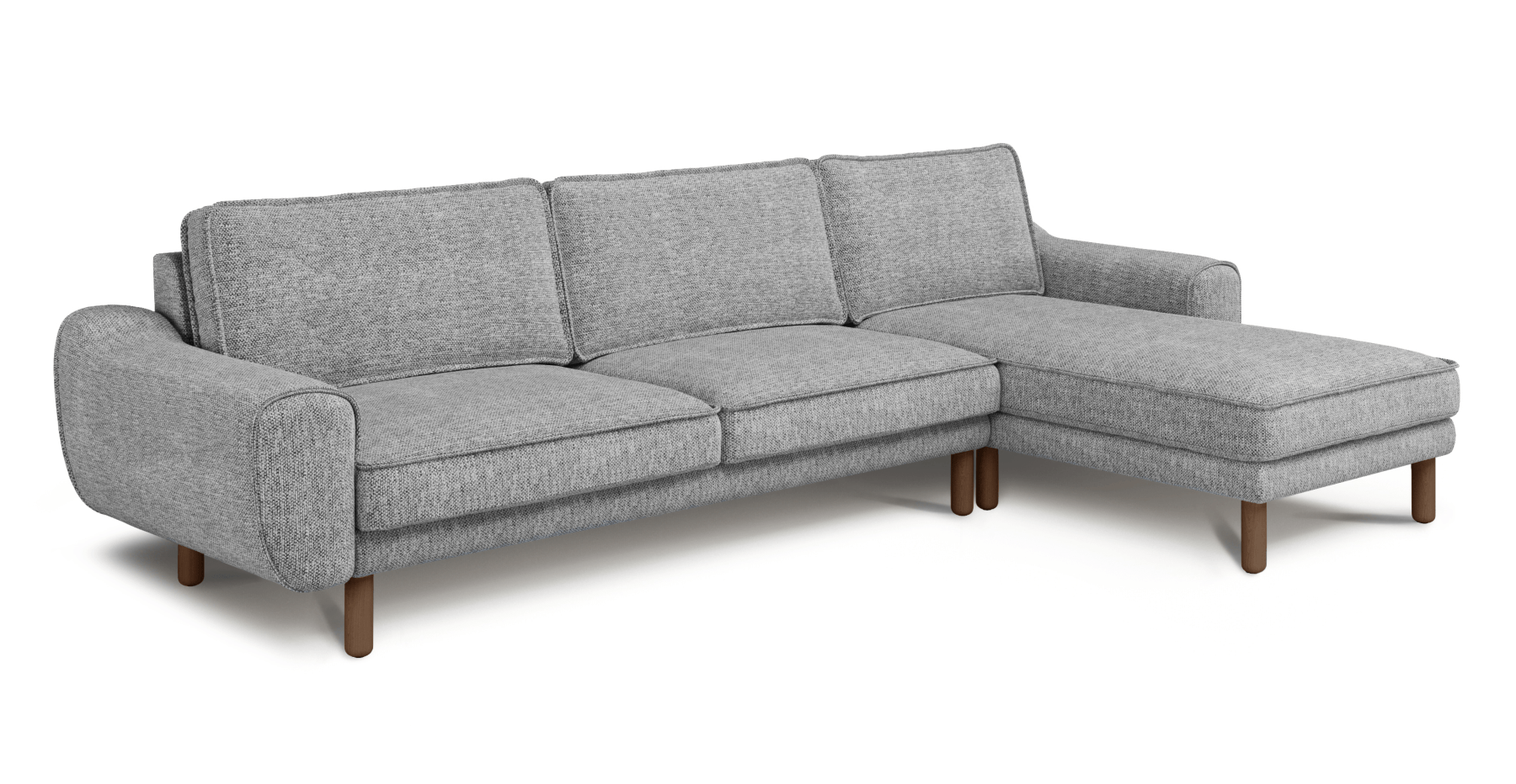 Klem 306 x 171 Köşe Silindir Ahşap Ayak - Doğal Doku