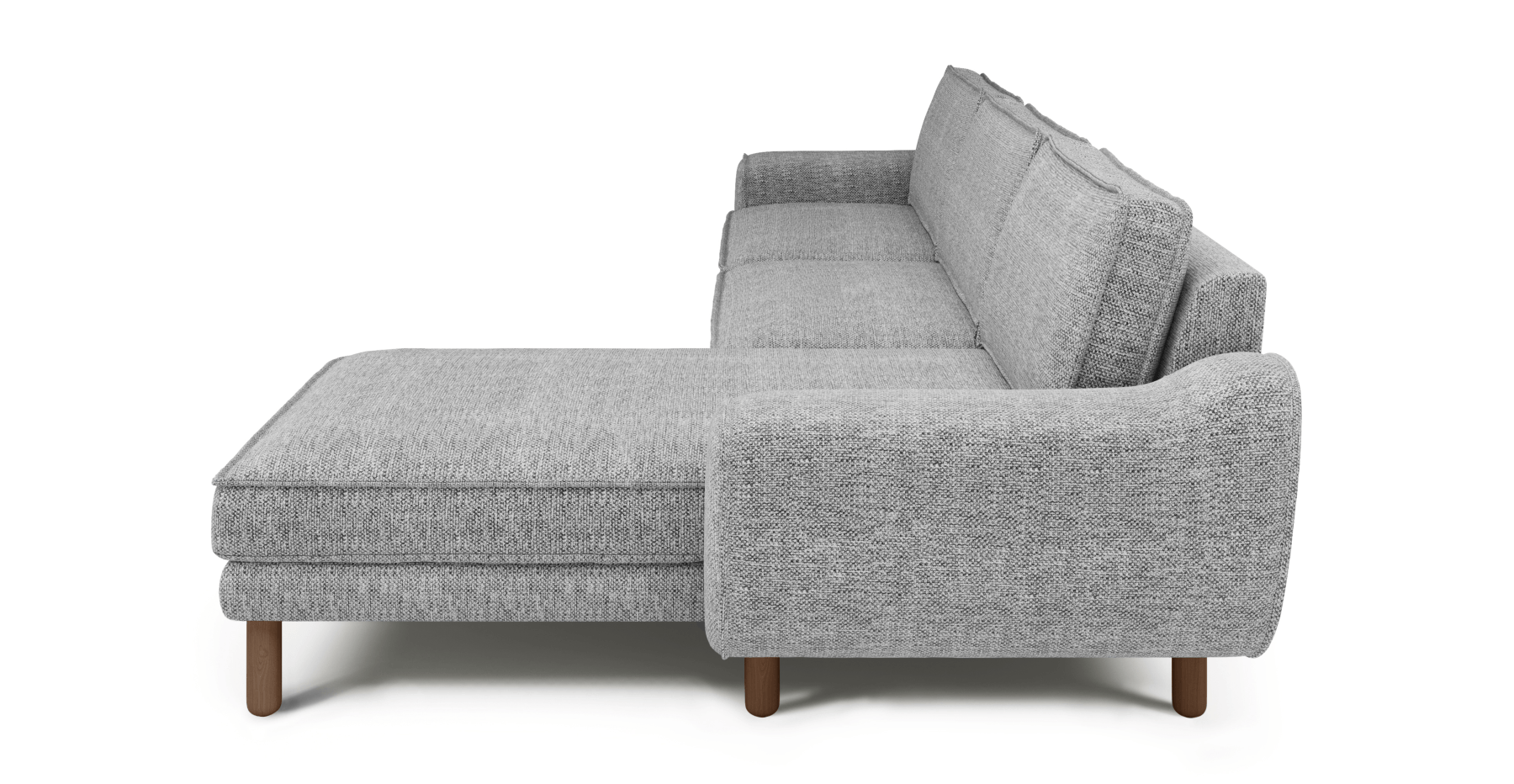 Klem 306 x 171 Köşe Silindir Ahşap Ayak - Doğal Doku
