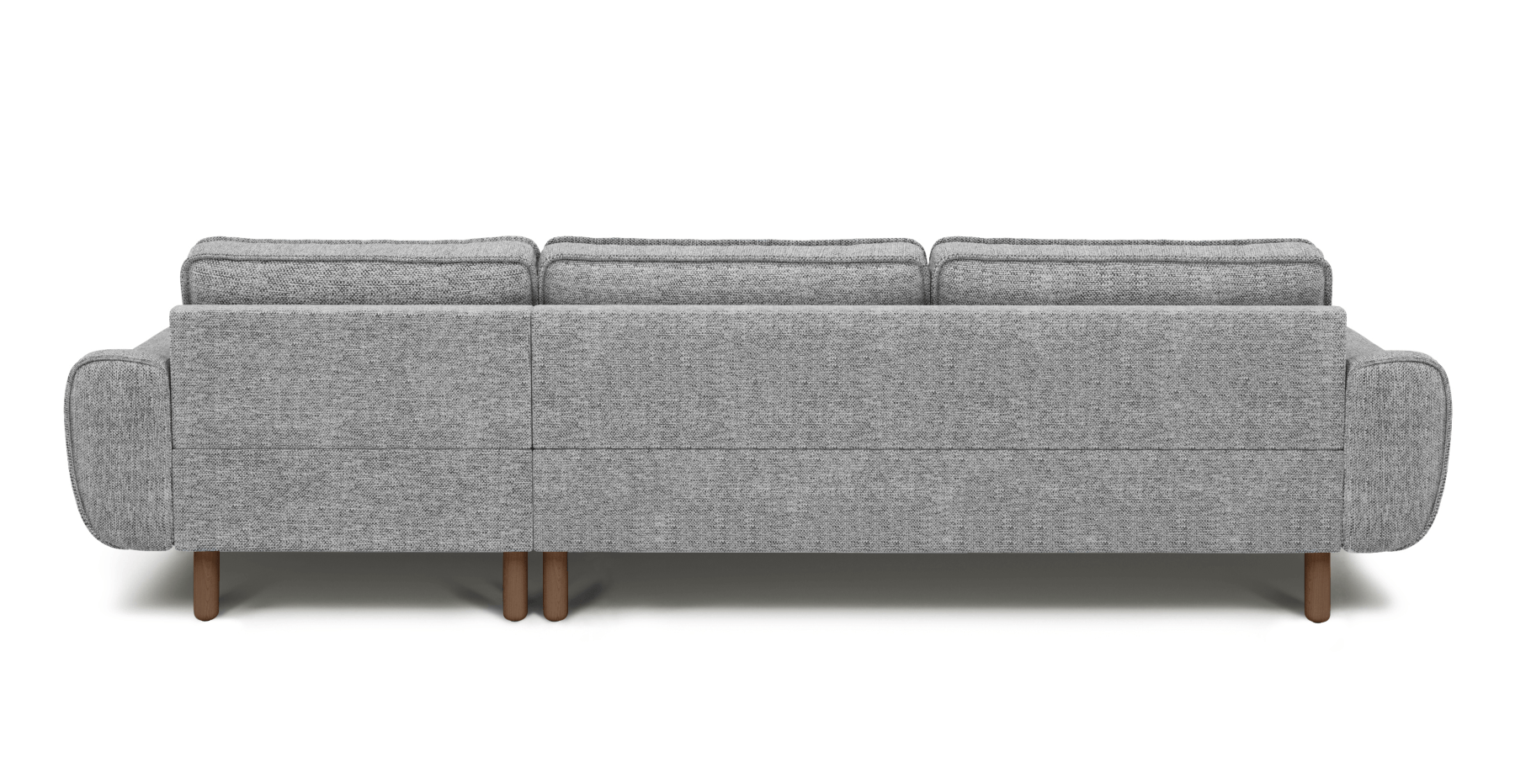 Klem 306 x 171 Köşe Silindir Ahşap Ayak - Doğal Doku