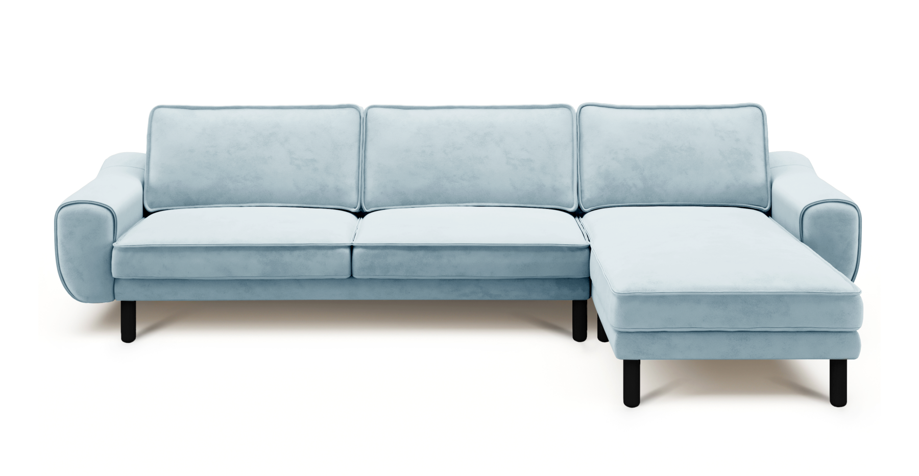 Klem 306 x 171 Köşe Silindir Ahşap Ayak - Dokuma Kadife