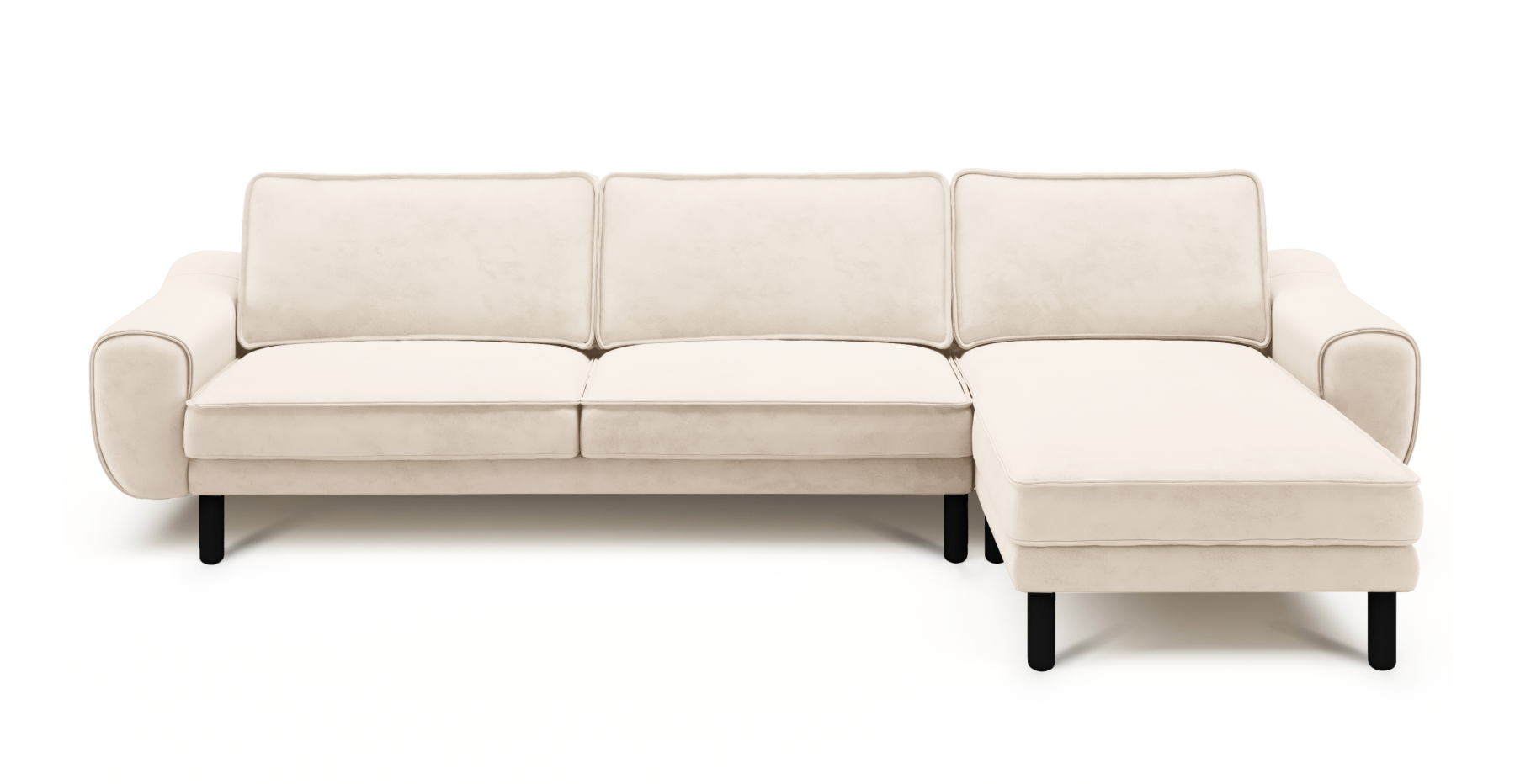 Klem 306 x 171 Köşe Silindir Ahşap Ayak - Dokuma Kadife